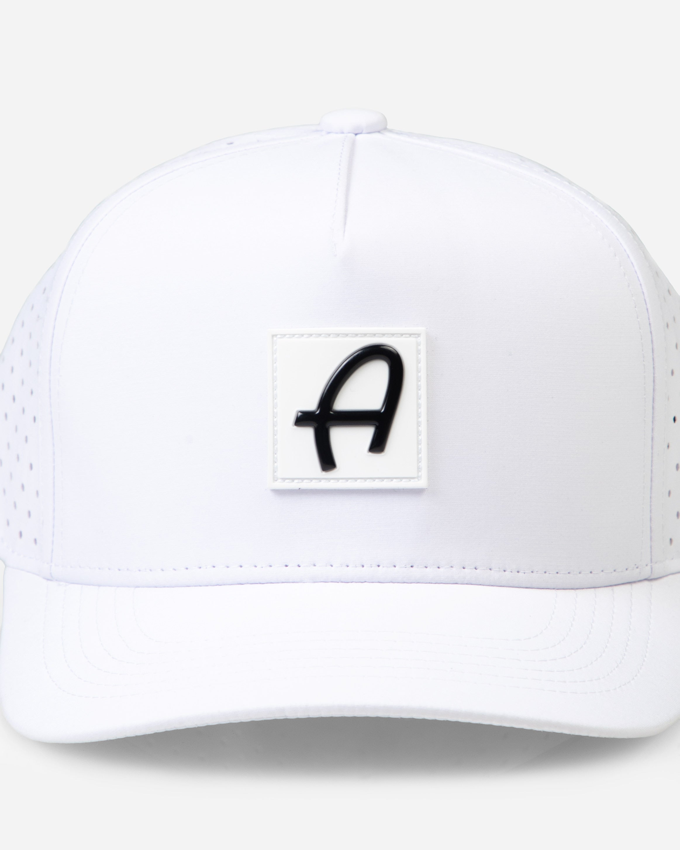 Adam's Performance Snapback Hat - White
