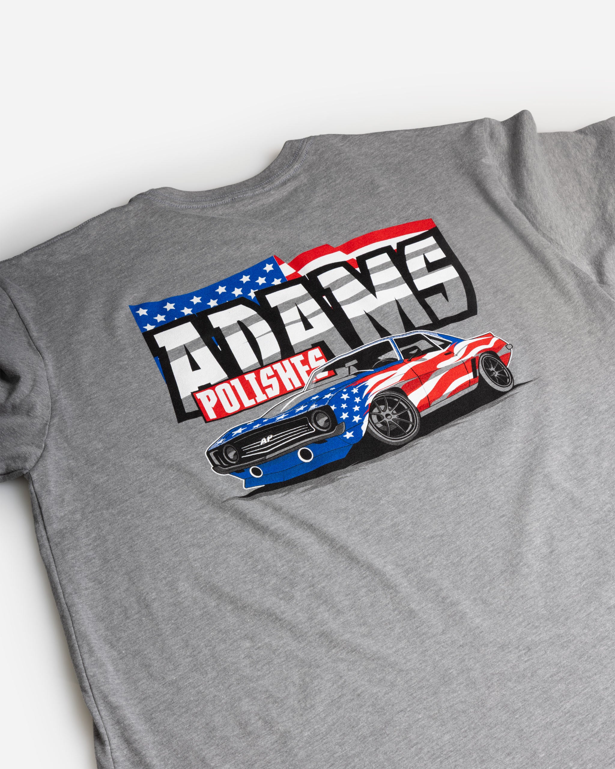Adam's 4th of July Grey Car T-Shirt 2026