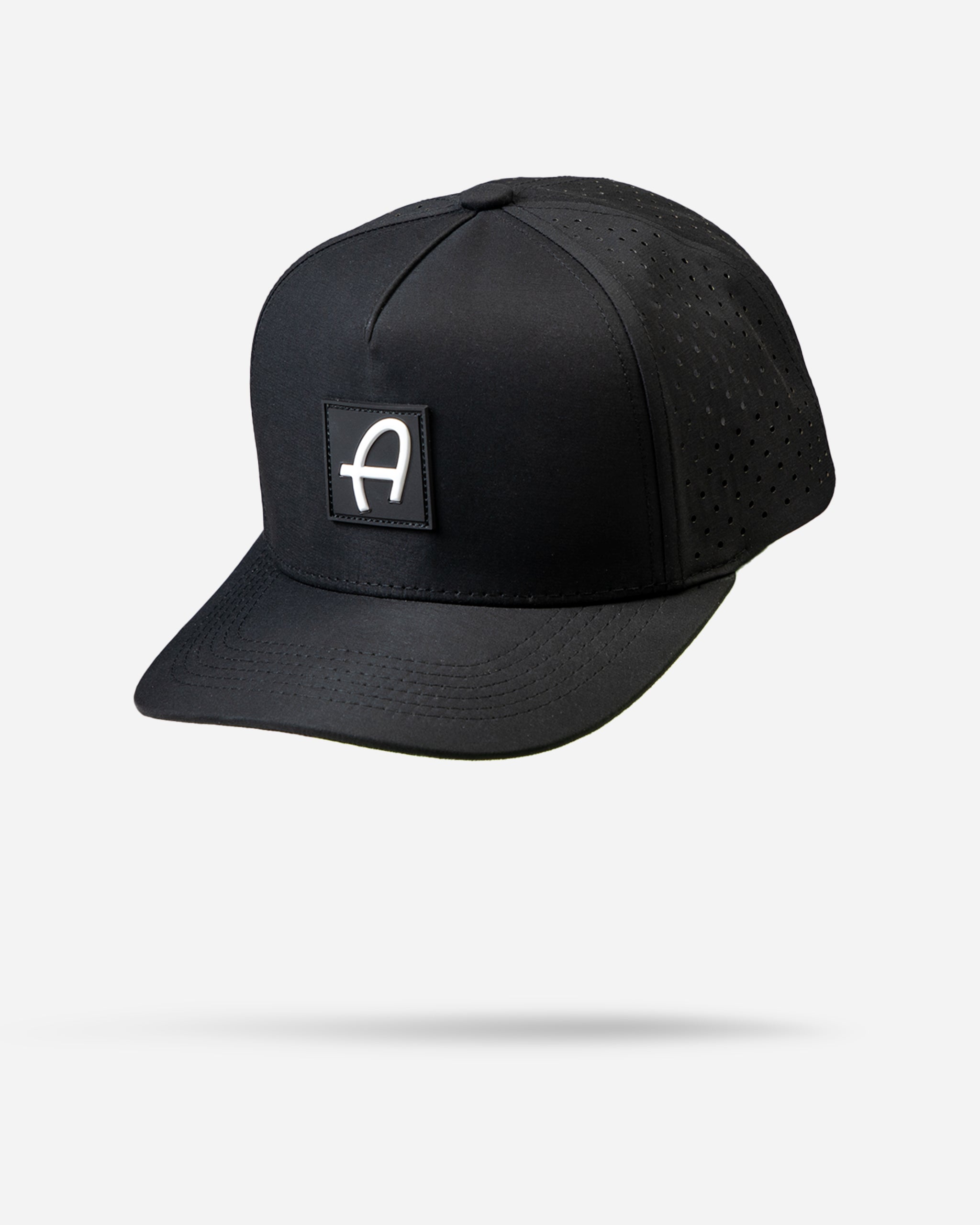 Adam's Performance Snapback Hat - Black & White