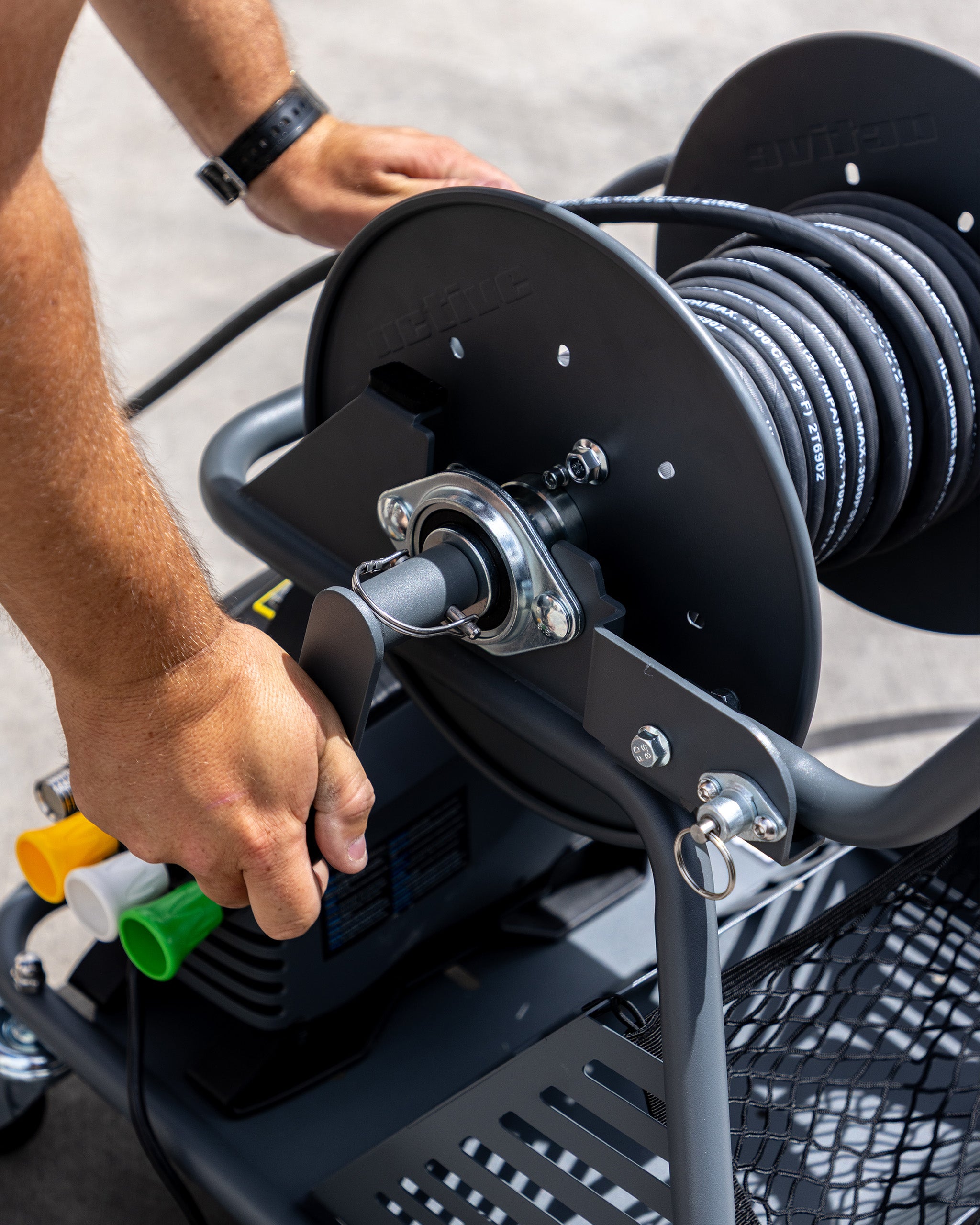 Adam's Active Wash Cart & Hose Reel