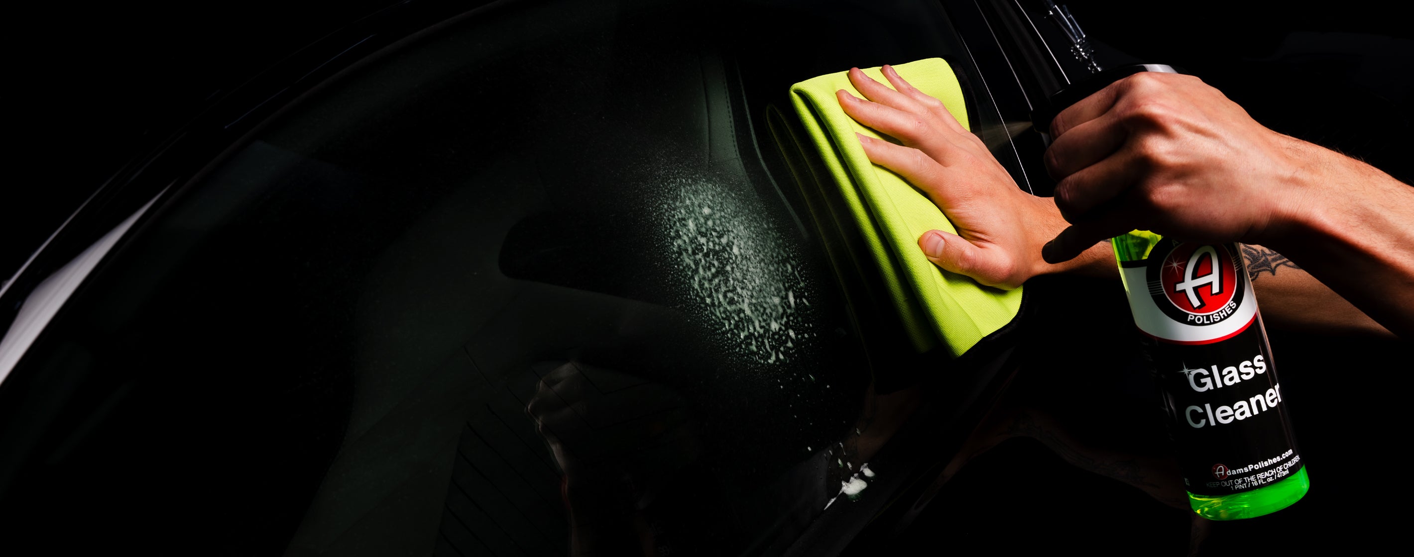 Adam's Green Microfiber Glass Scrubbing Towel