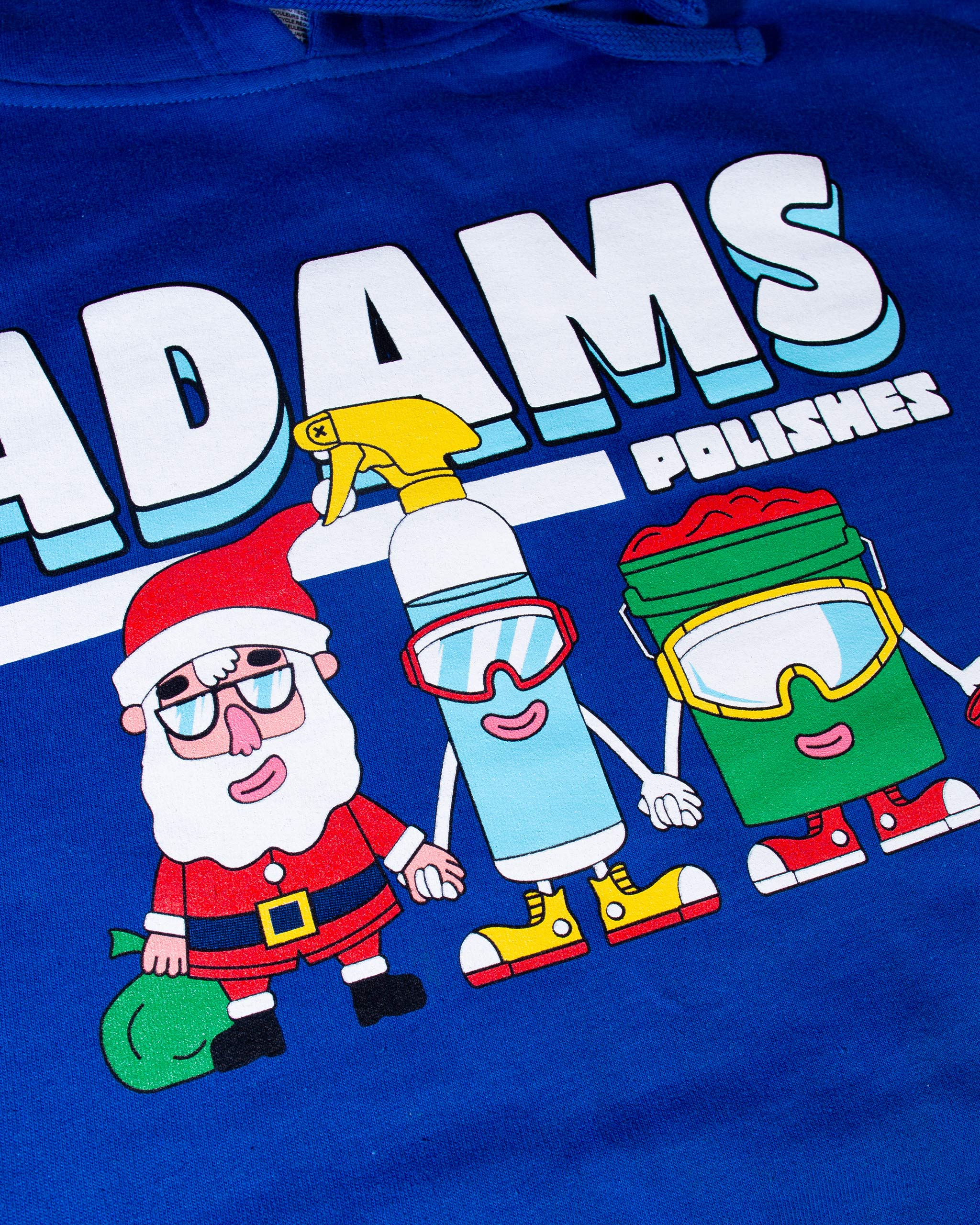 Adam's Holiday Characters Blue Hoodie 2023