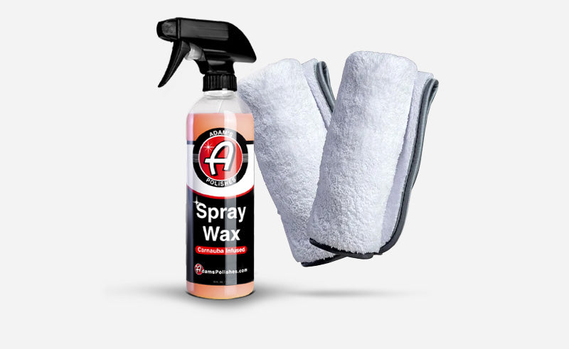 Adam's Spray Wax 16oz & Towel Combo