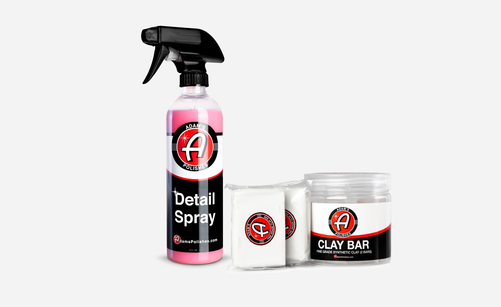 Adam's Fine Grade Clay Bar & Detail Spray Kit