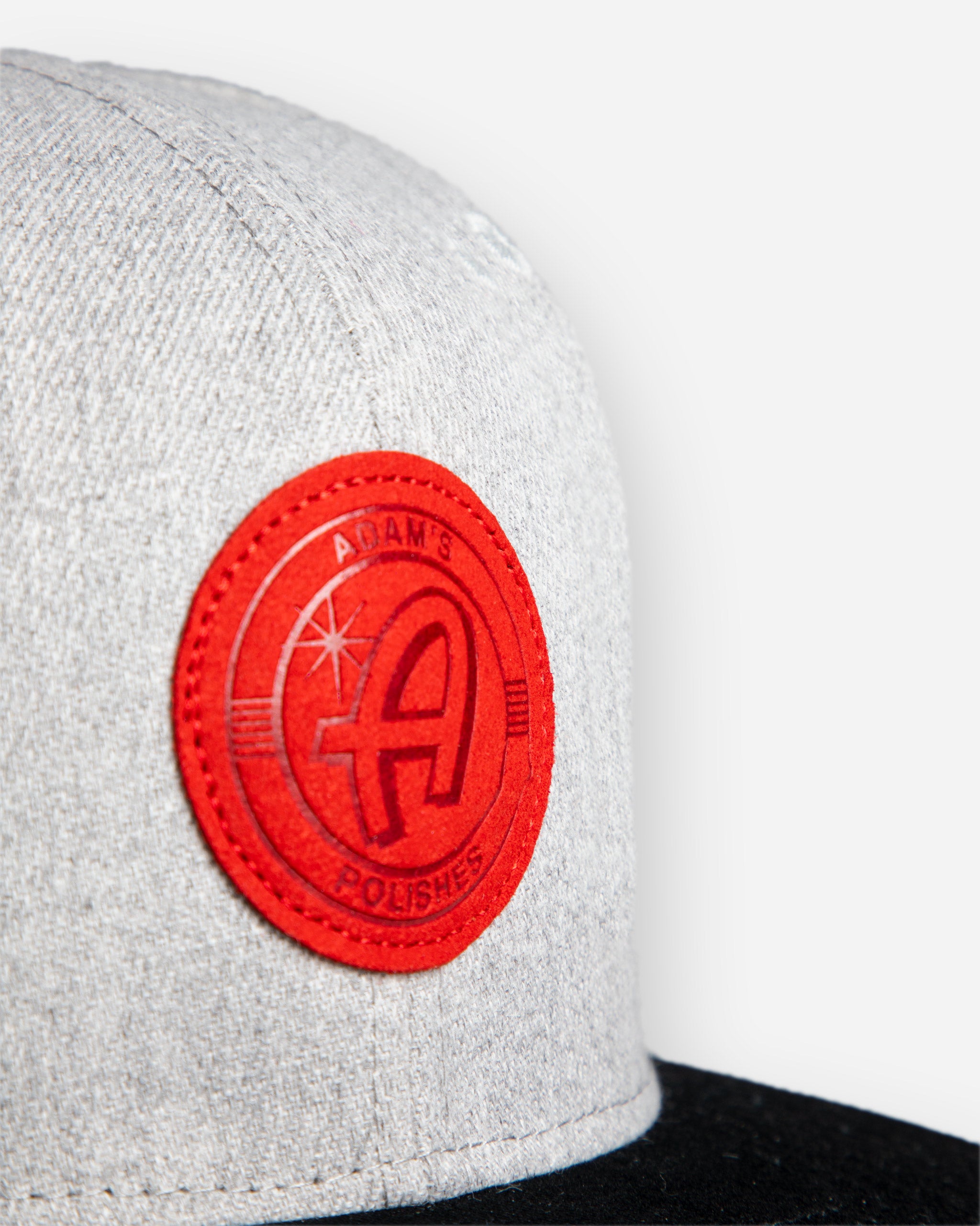 Adam's Grey Hat - Red Patch