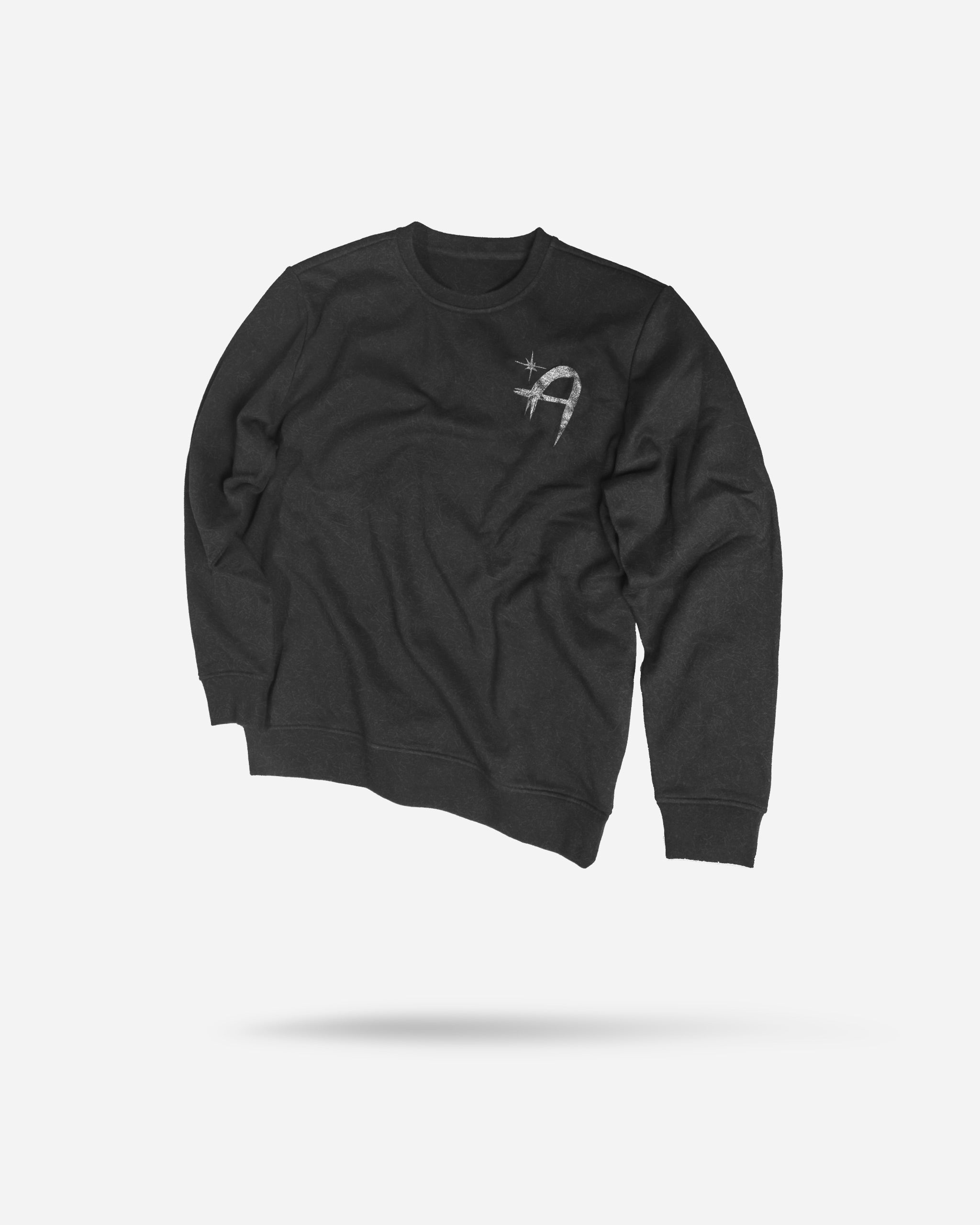 Adam's Grey Brushed Logo Crewneck