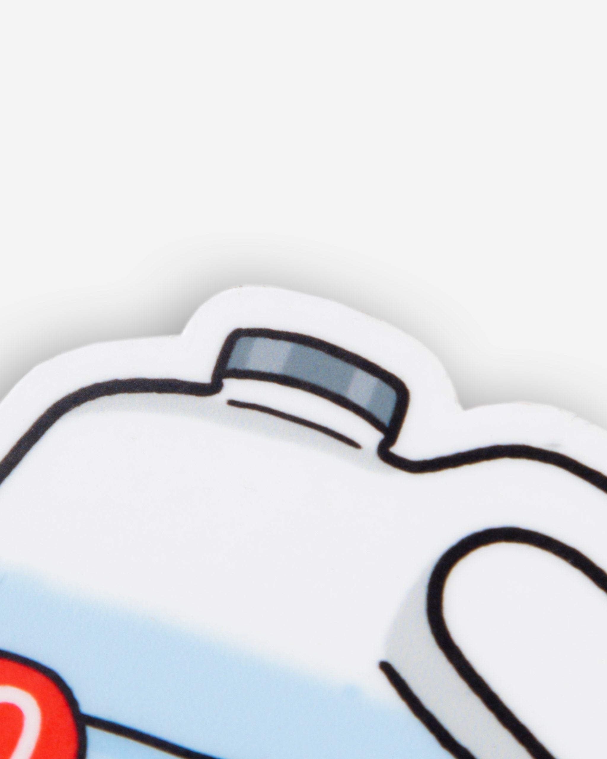 Adam's Cartoon Face Car Shampoo Gallon Sticker
