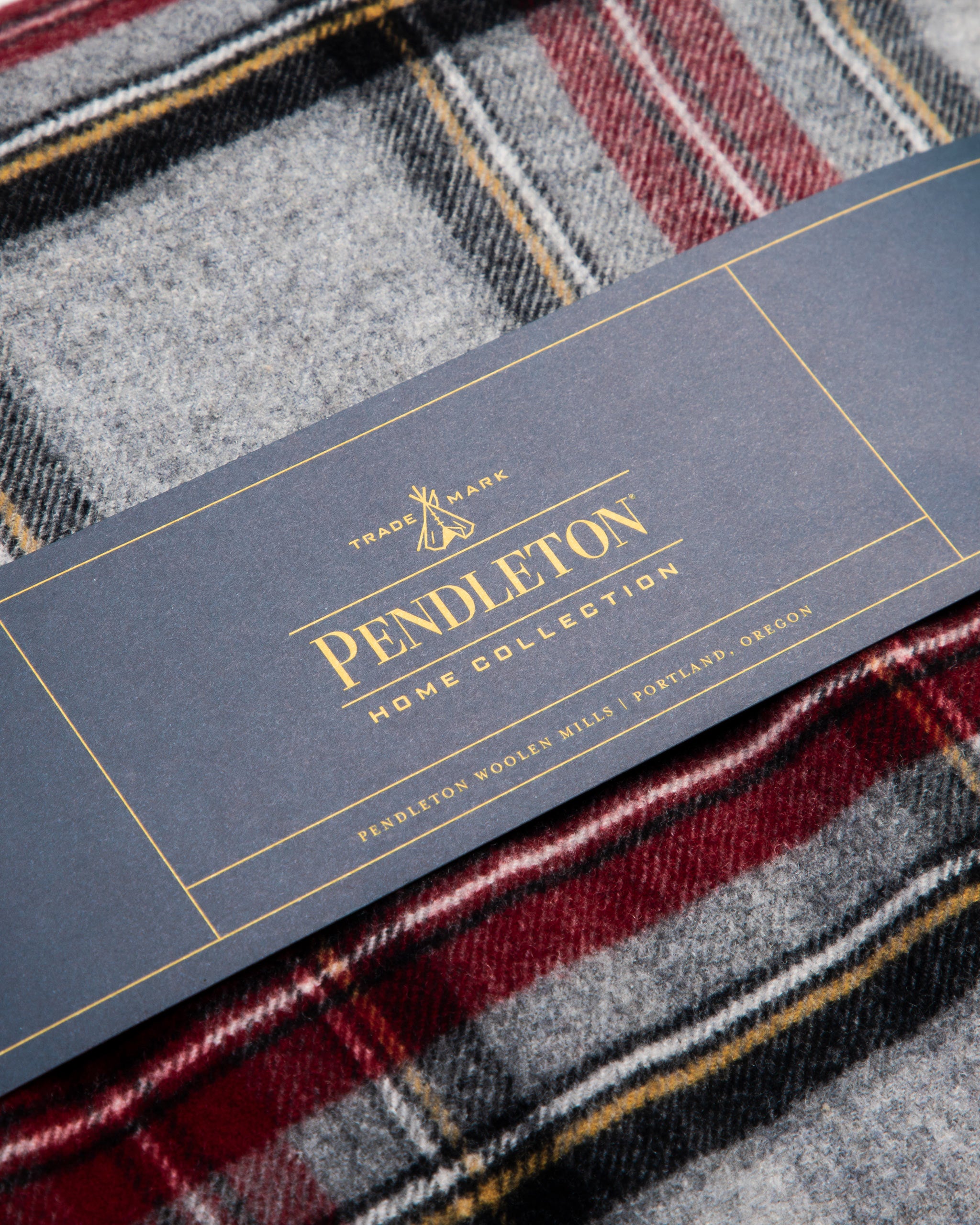Adam's x Pendleton Plaid Fringed Blanket