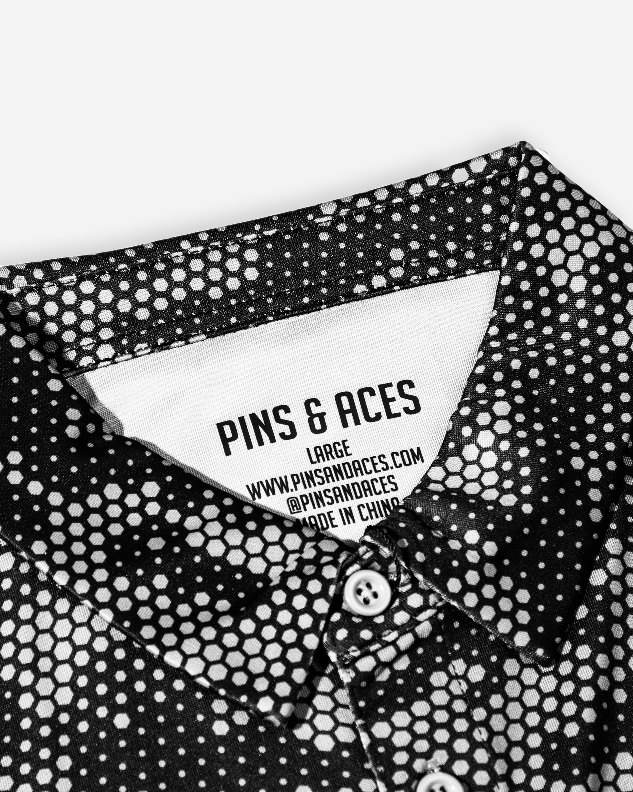 Adam's x Pins & Aces Black Camo Polo