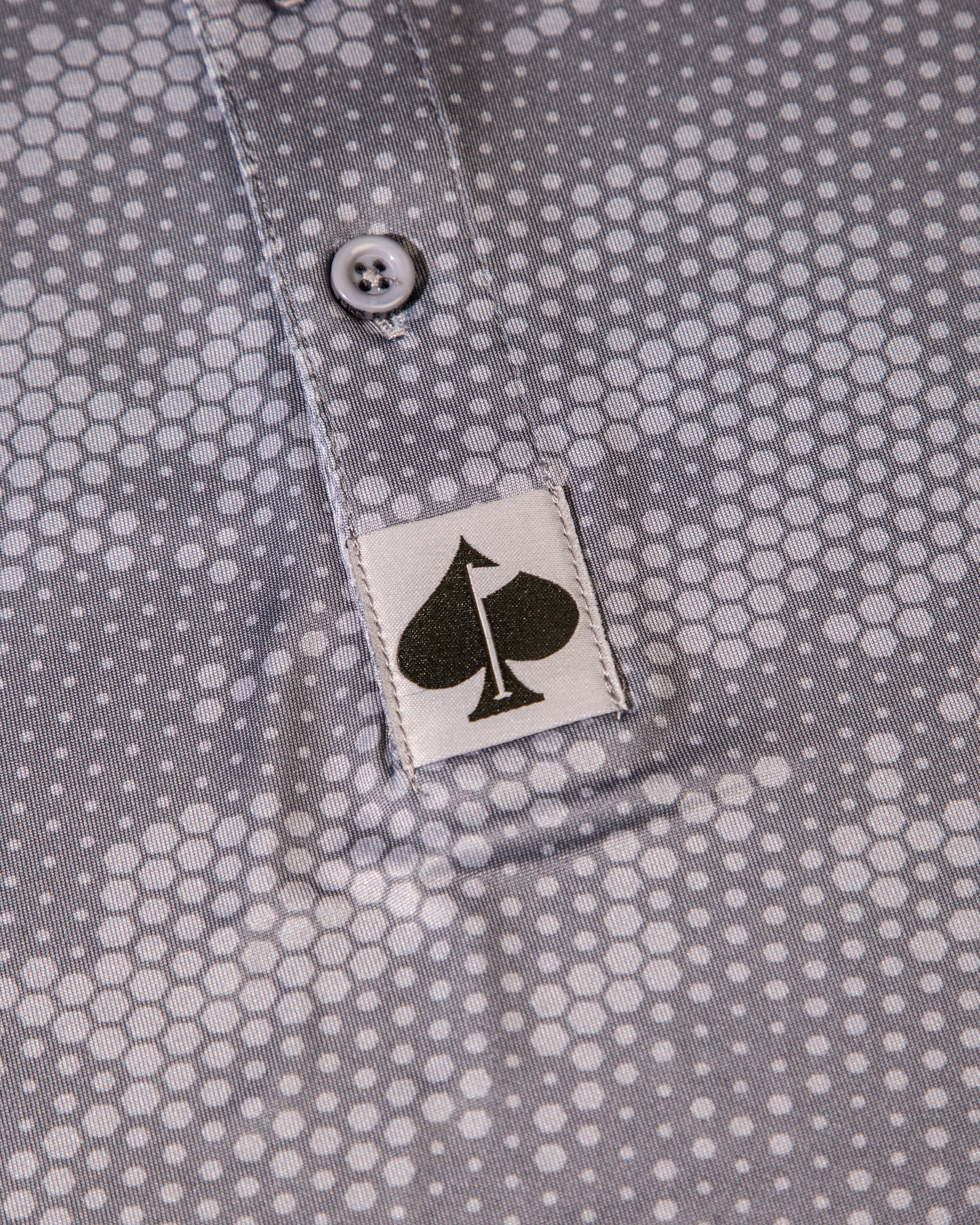 Adam's x Pins & Aces Gray Camo Polo