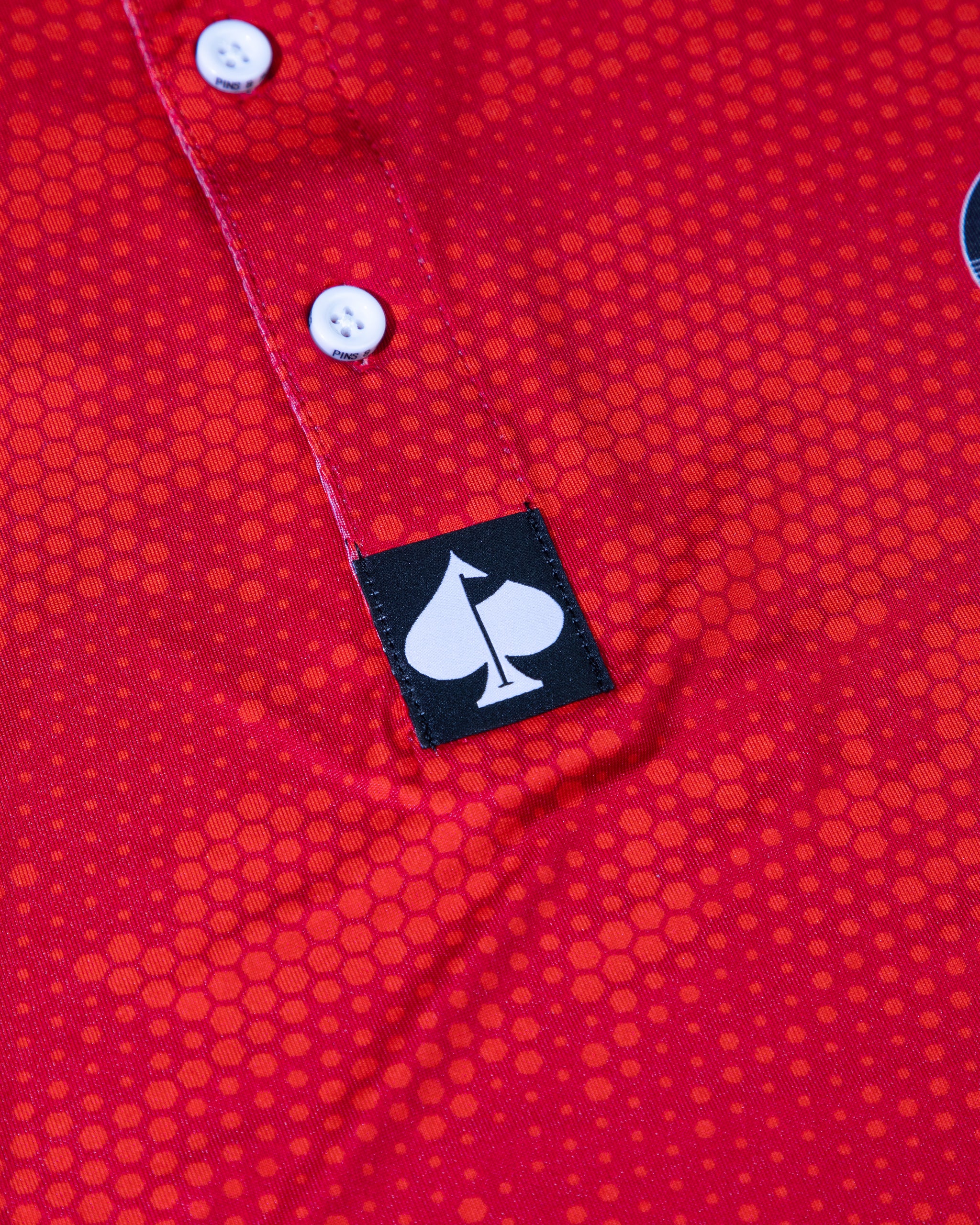 Adam's x Pins & Aces Red Camo Polo