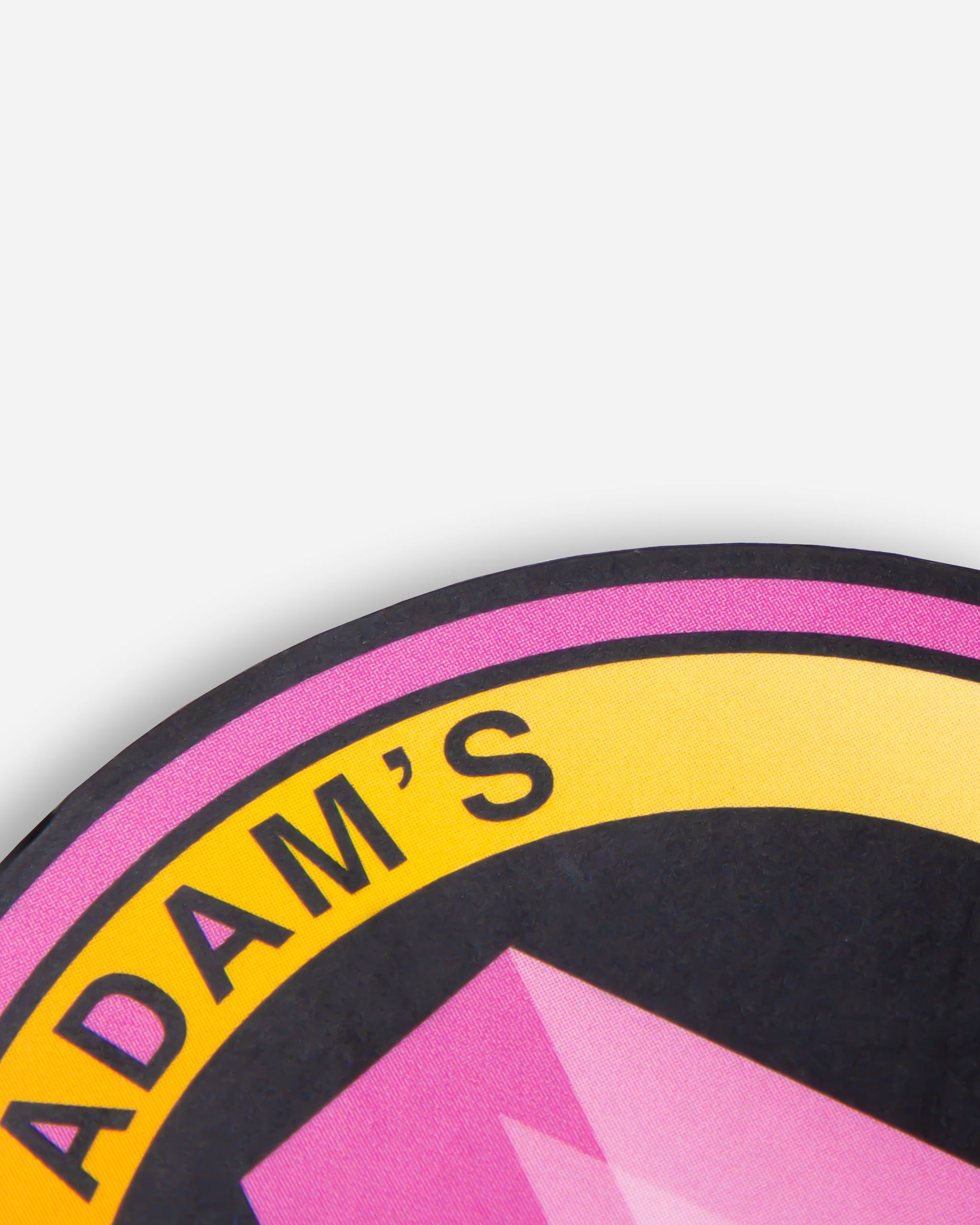 Adam's Black Art Deco Sticker 3"