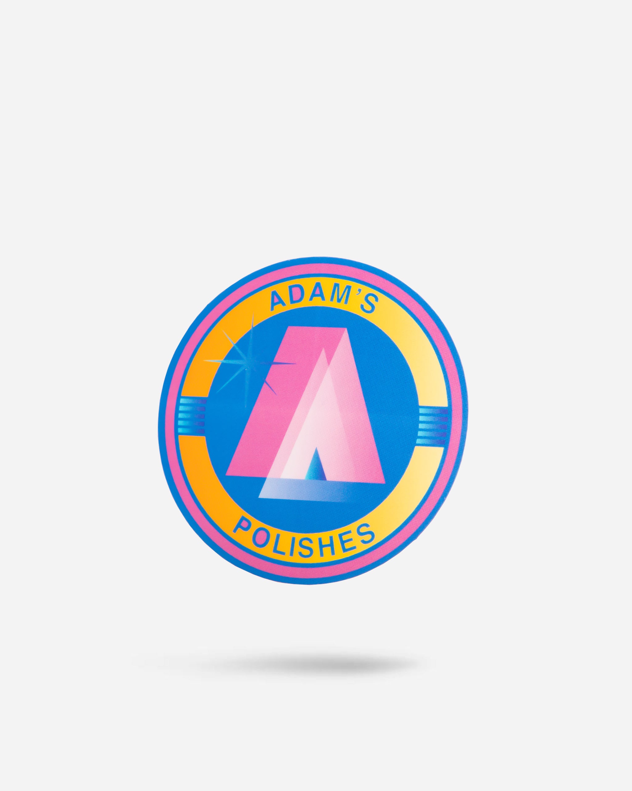 Adam's Blue Art Deco Sticker 3"