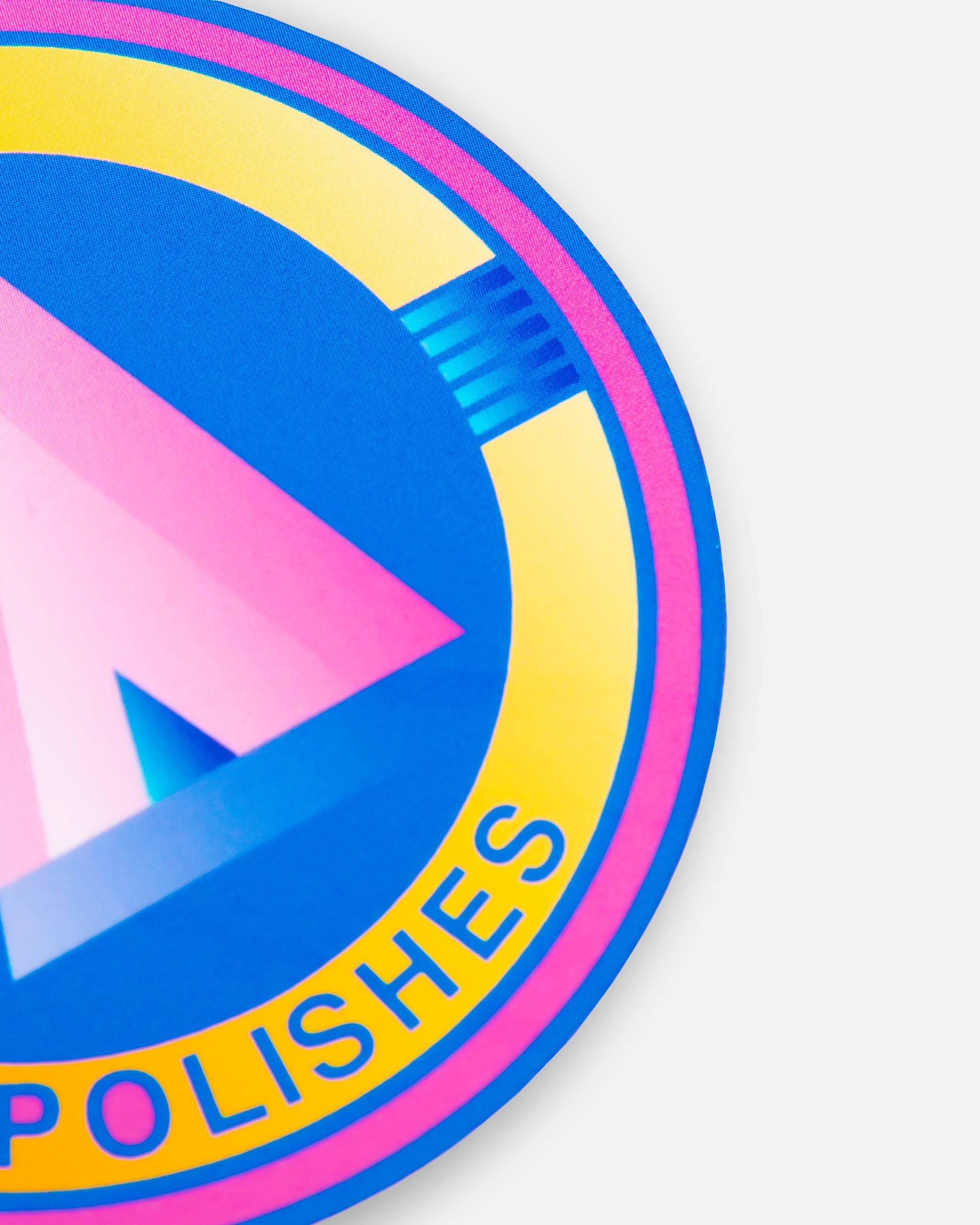 Adam's Blue Art Deco Sticker 3"