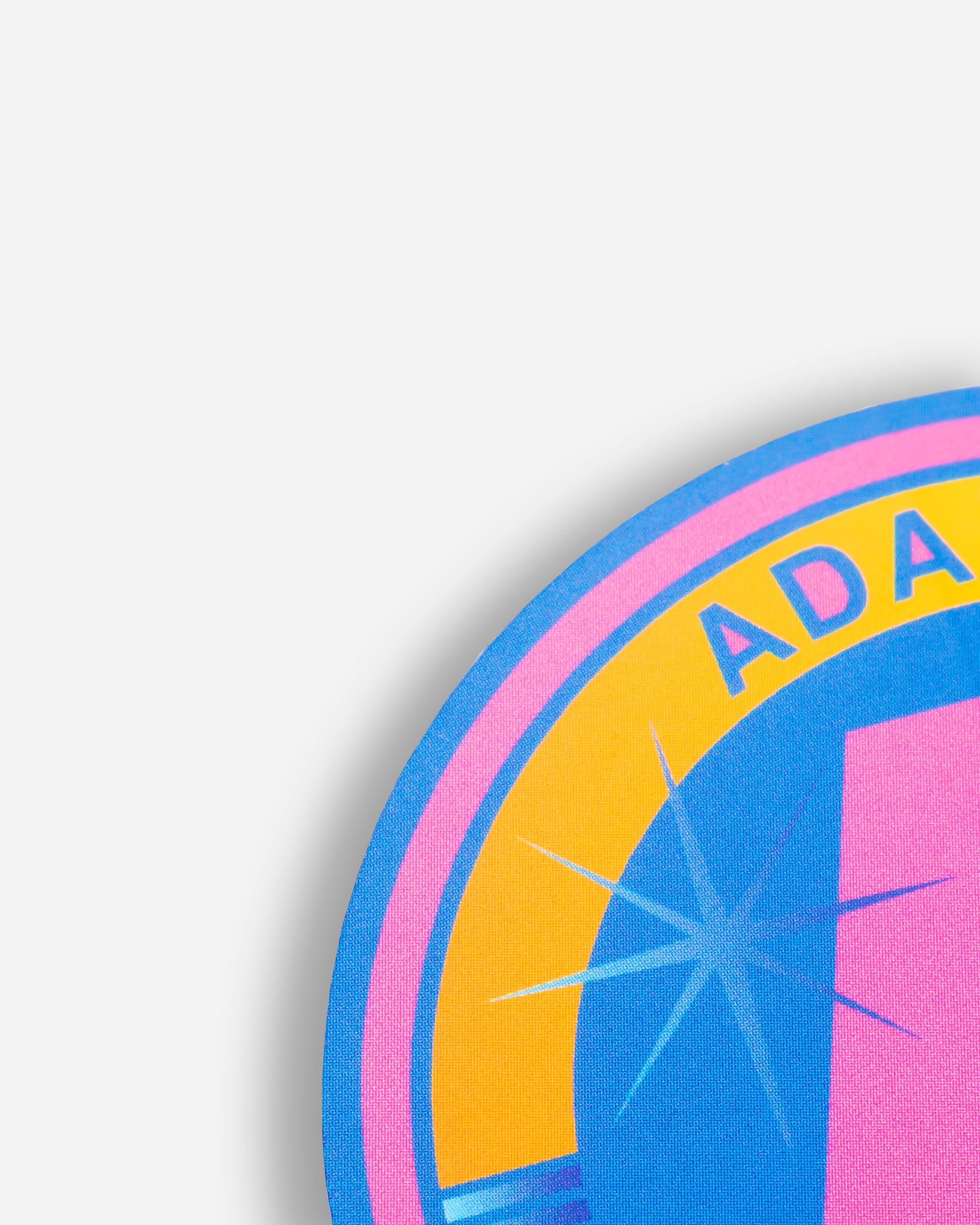 Adam's Blue Art Deco Sticker 3"