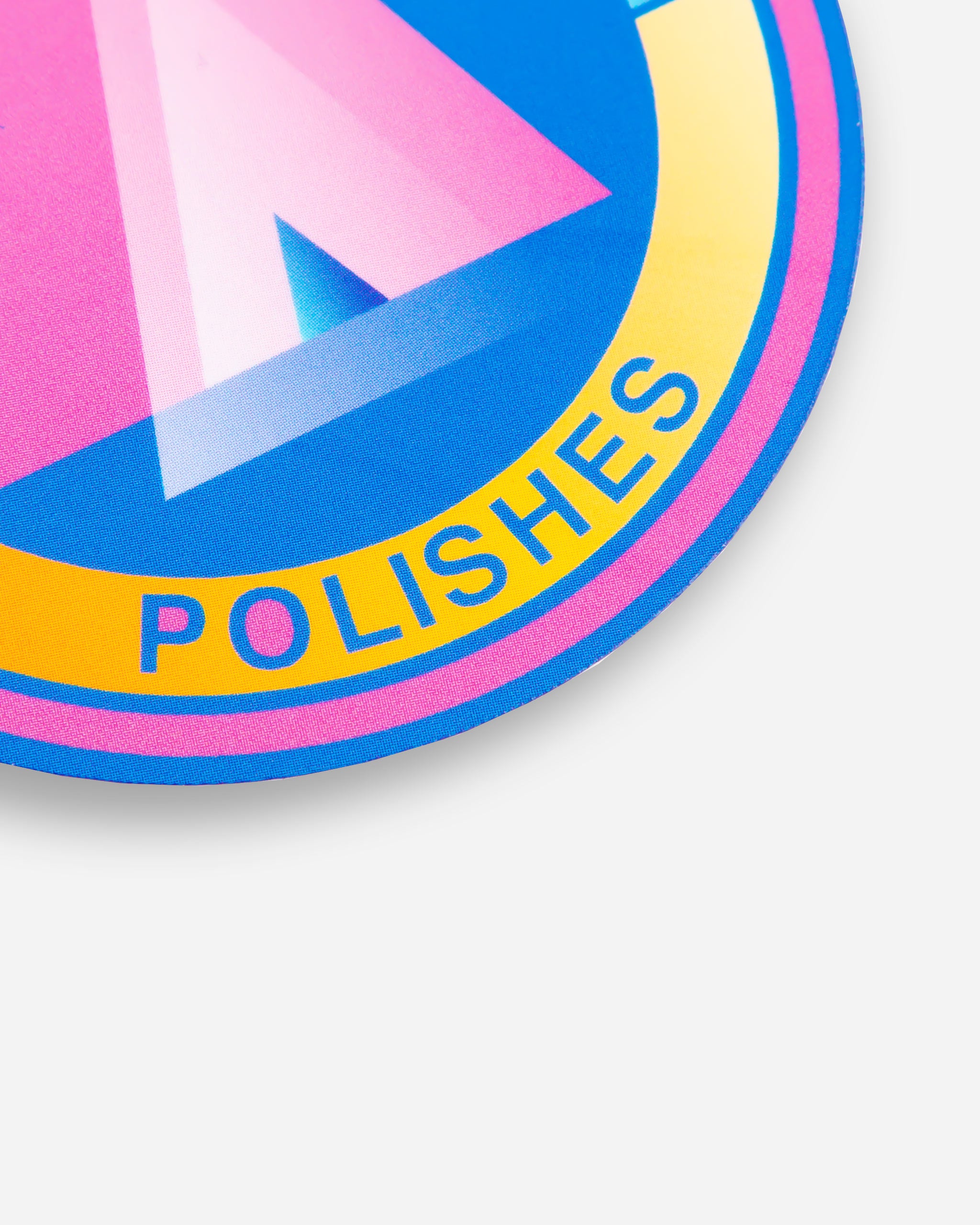 Adam's Blue Art Deco Sticker 3"