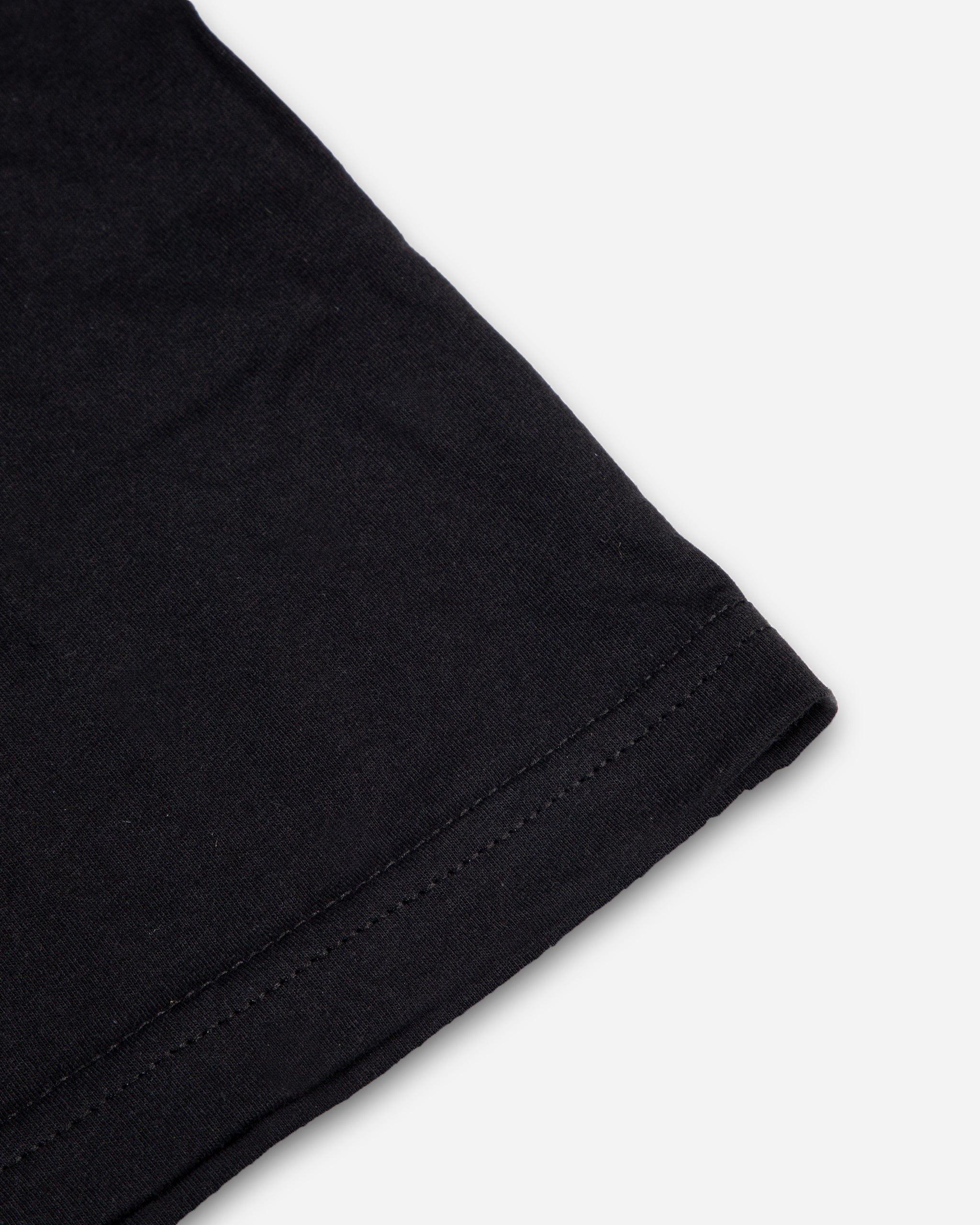 Adam's Brushed Logo Black T-Shirt - Red Logo