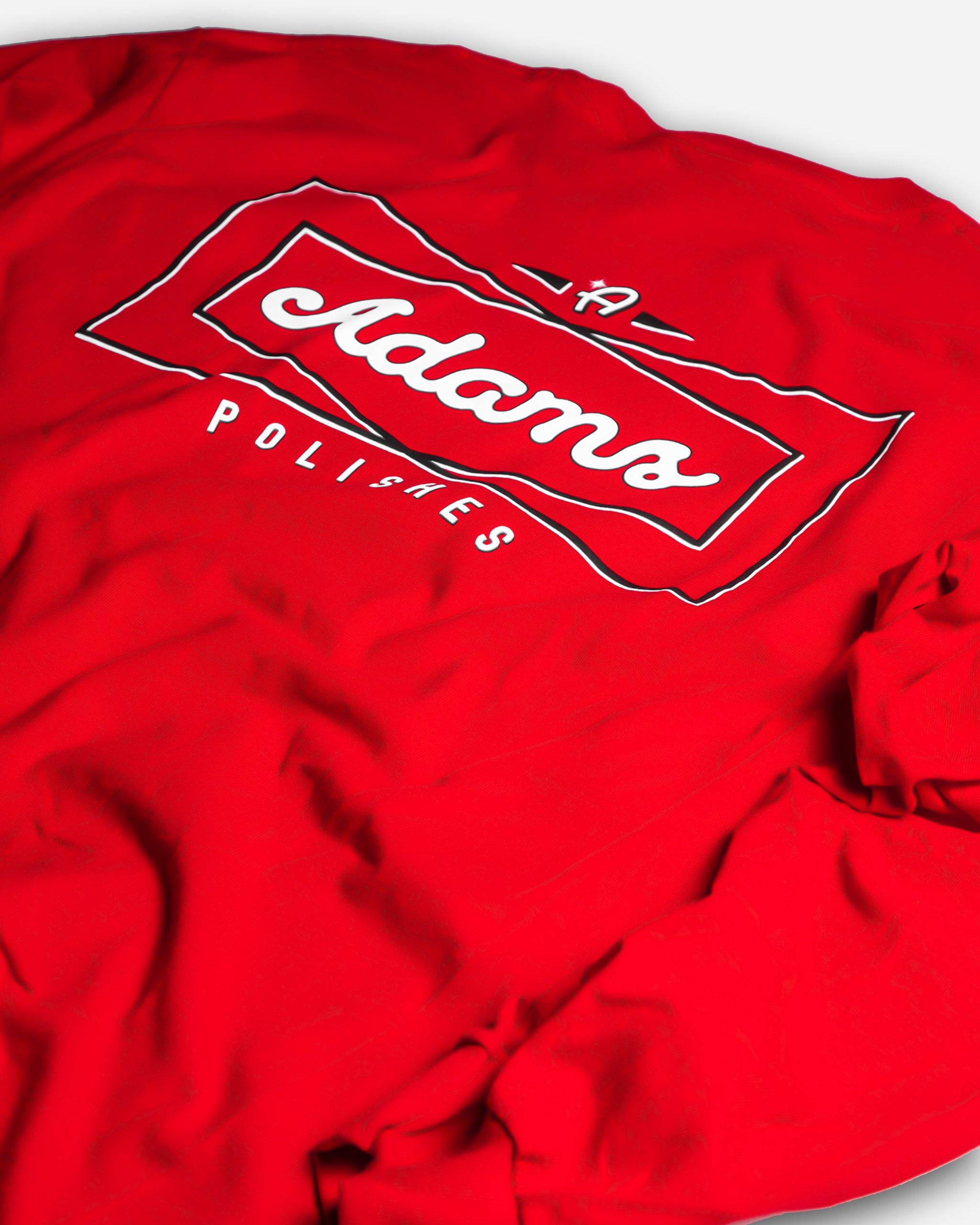 Adam's Red Long Sleeve Classic Logo T-Shirt