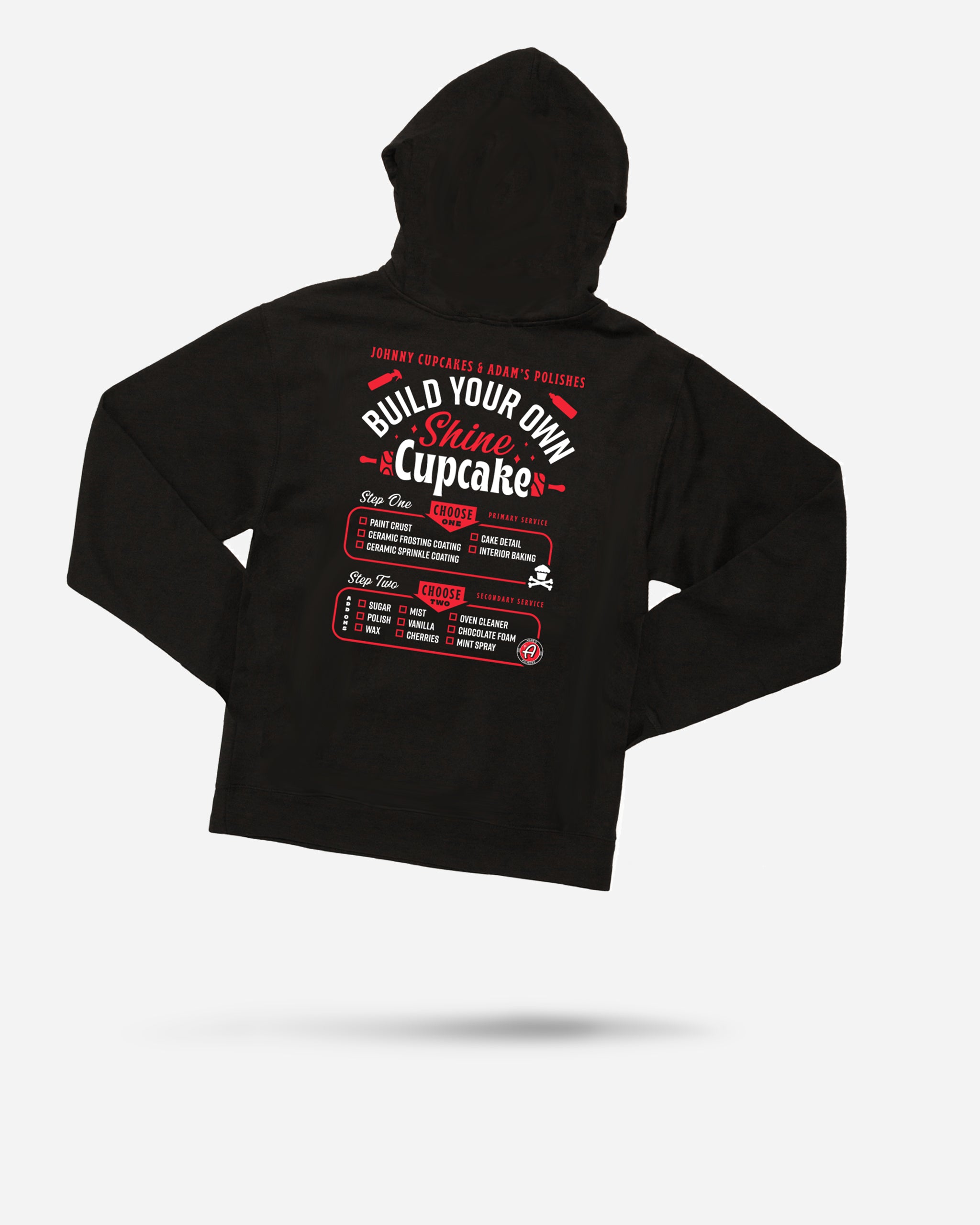 Adam's Polishes x Johnny Cupcakes Black Shine Chef Hoodie
