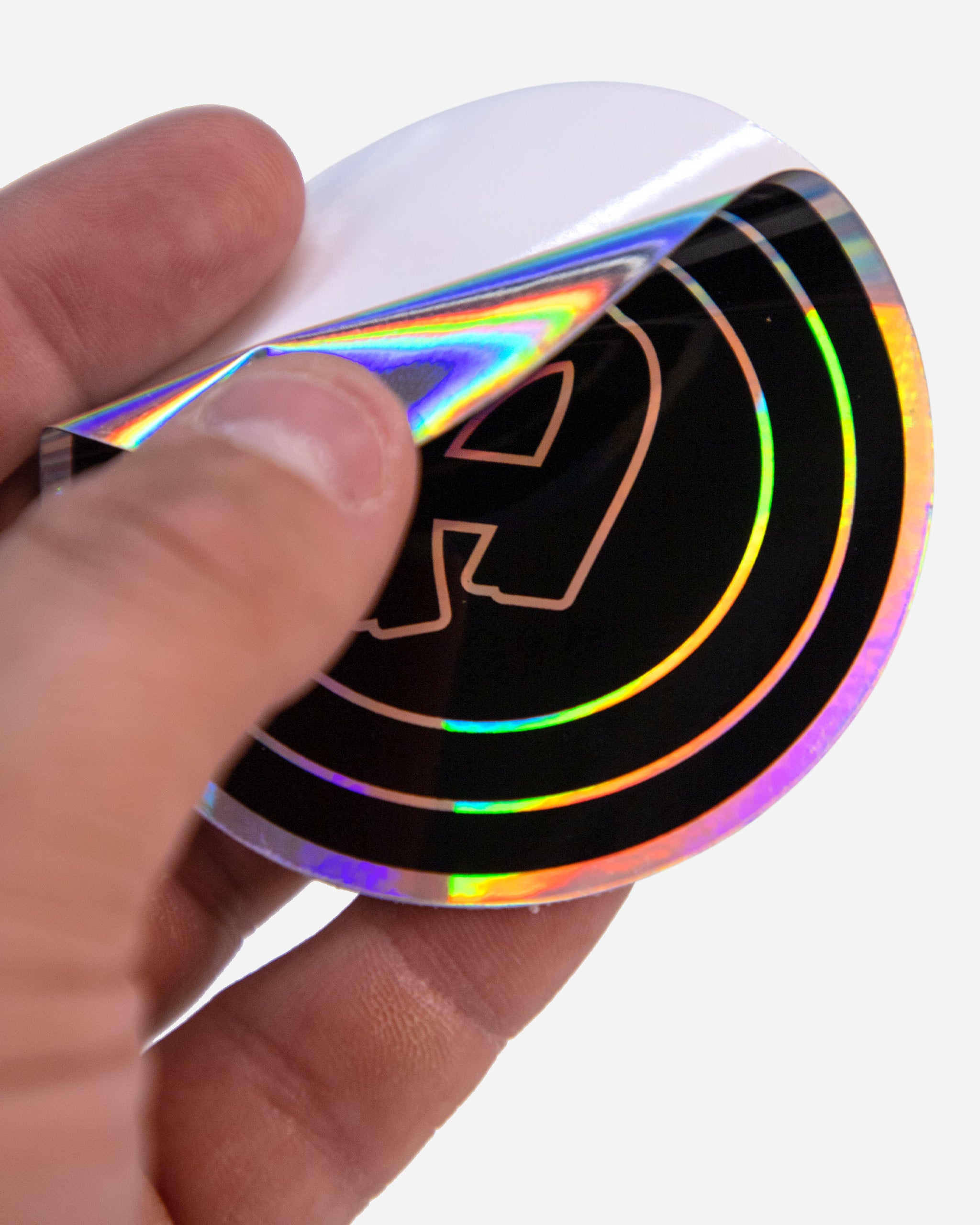 Adam's 3" Black Holographic Sticker