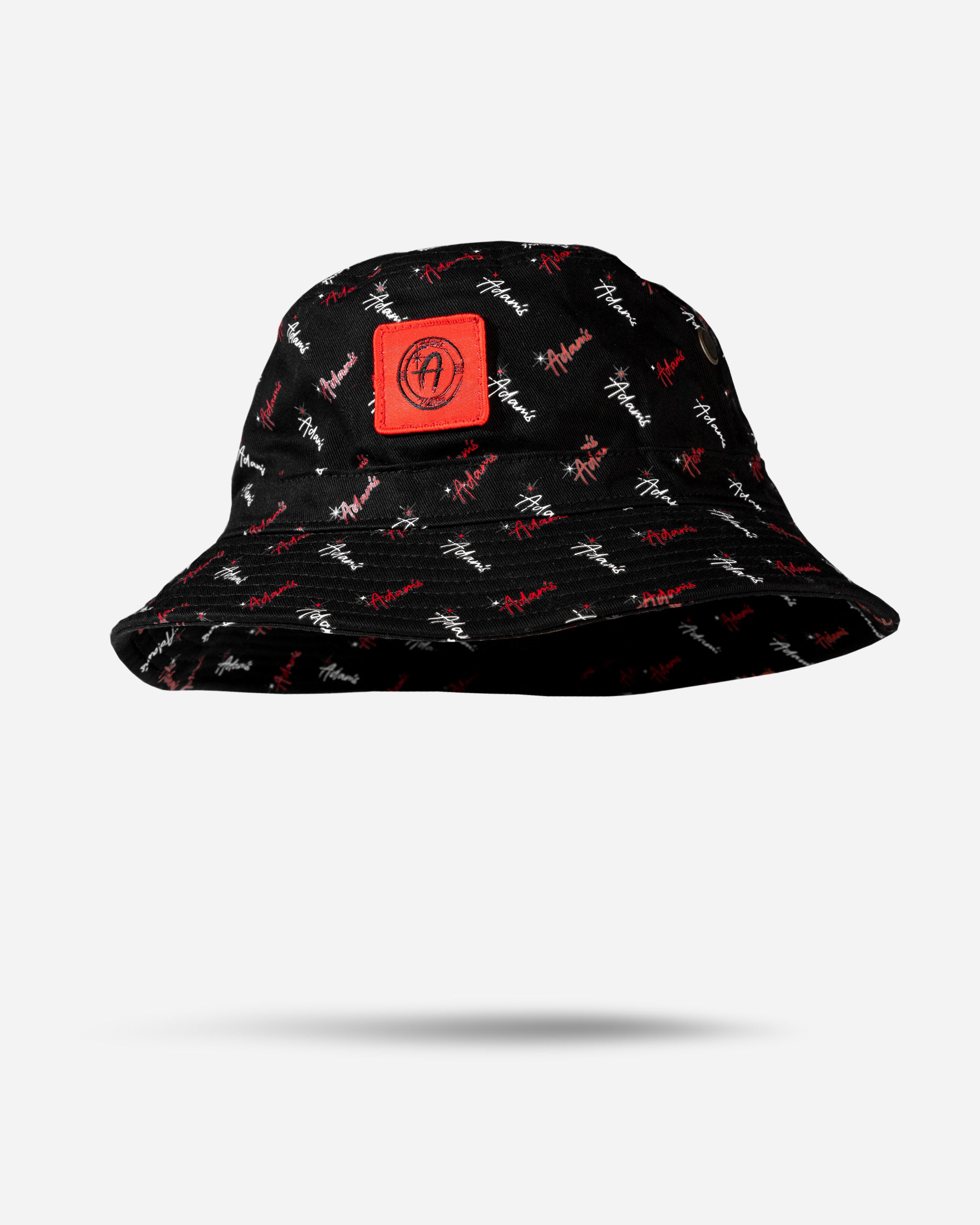 Adam's Black Repeat Bucket Hat