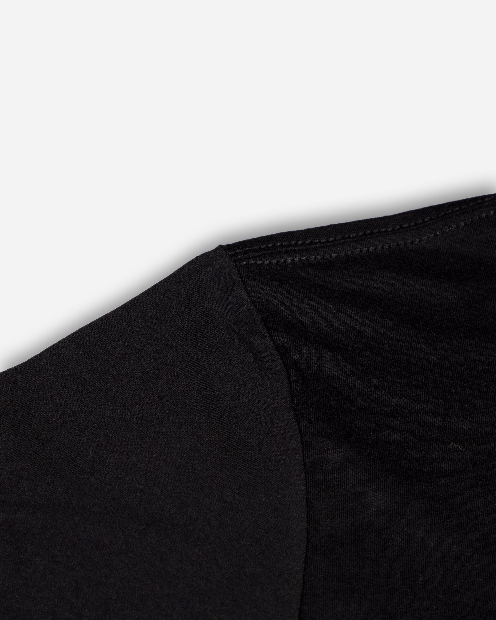 Adam's Brushed Logo Black T-Shirt - Red Logo