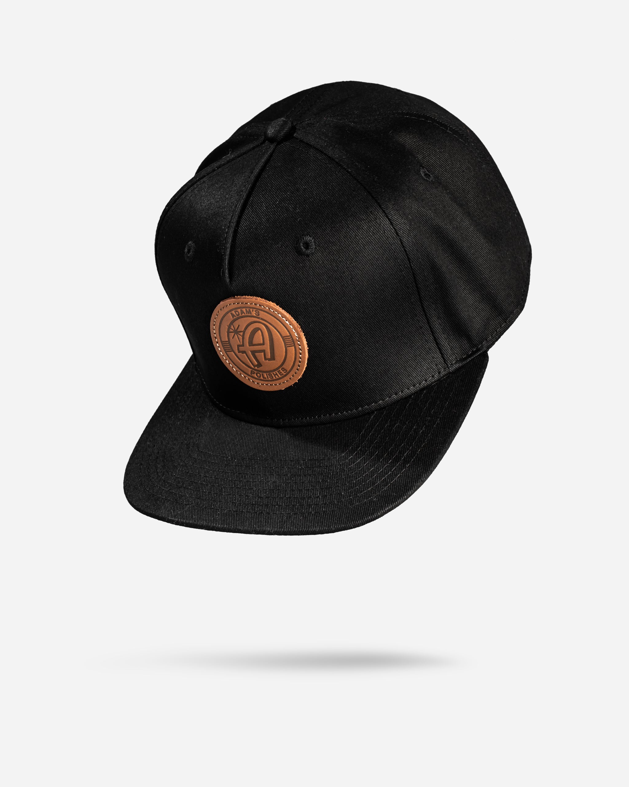 Adam's Black Snapback - Brown Patch