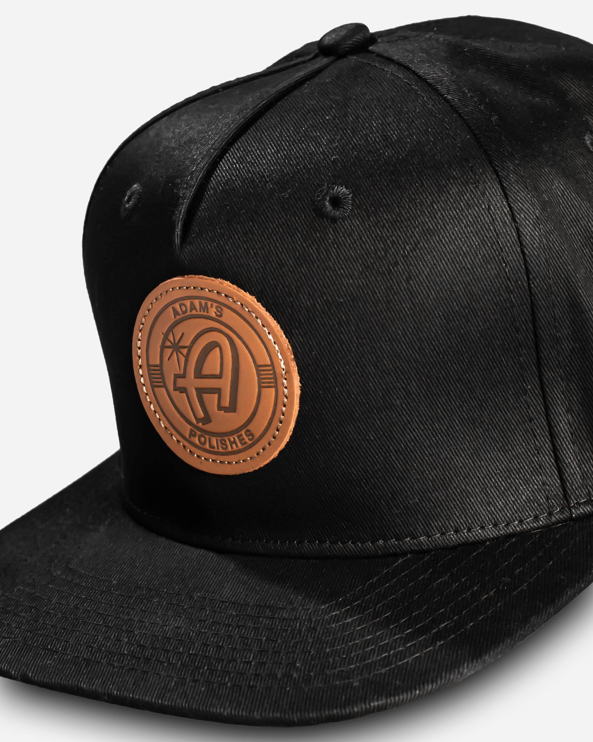 Adam's Black Snapback - Brown Patch