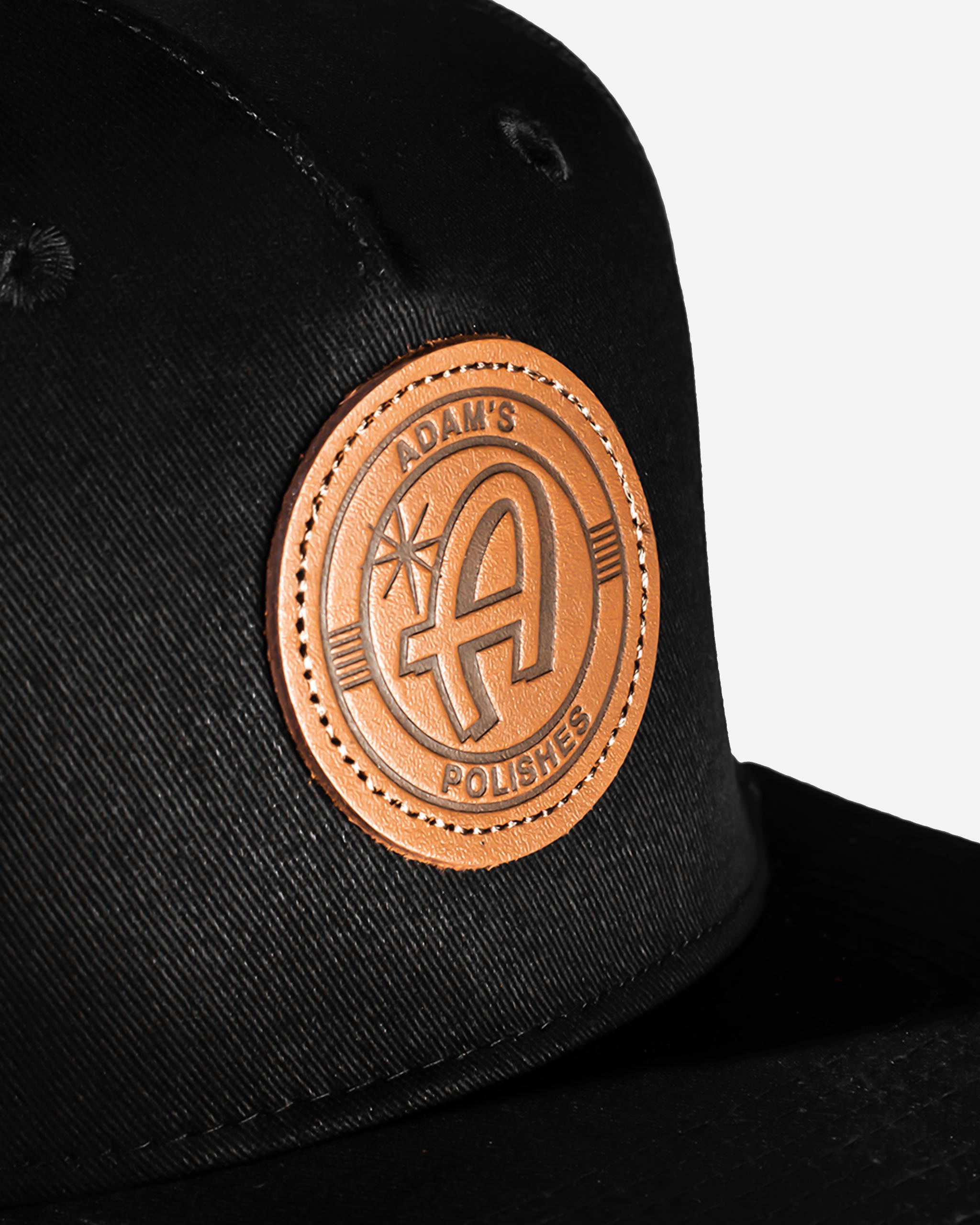 Adam's Black Snapback - Brown Patch