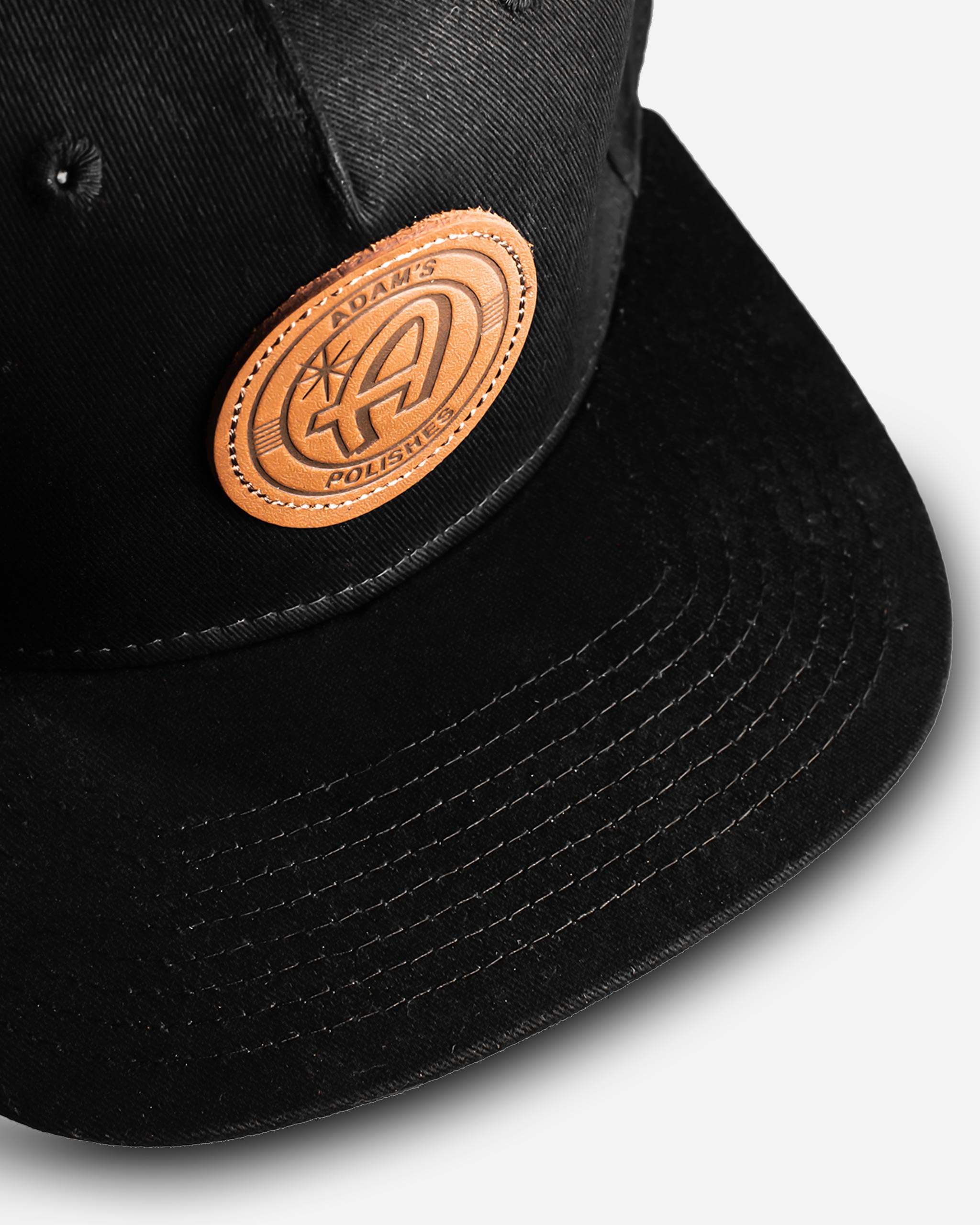 Adam's Black Snapback - Brown Patch