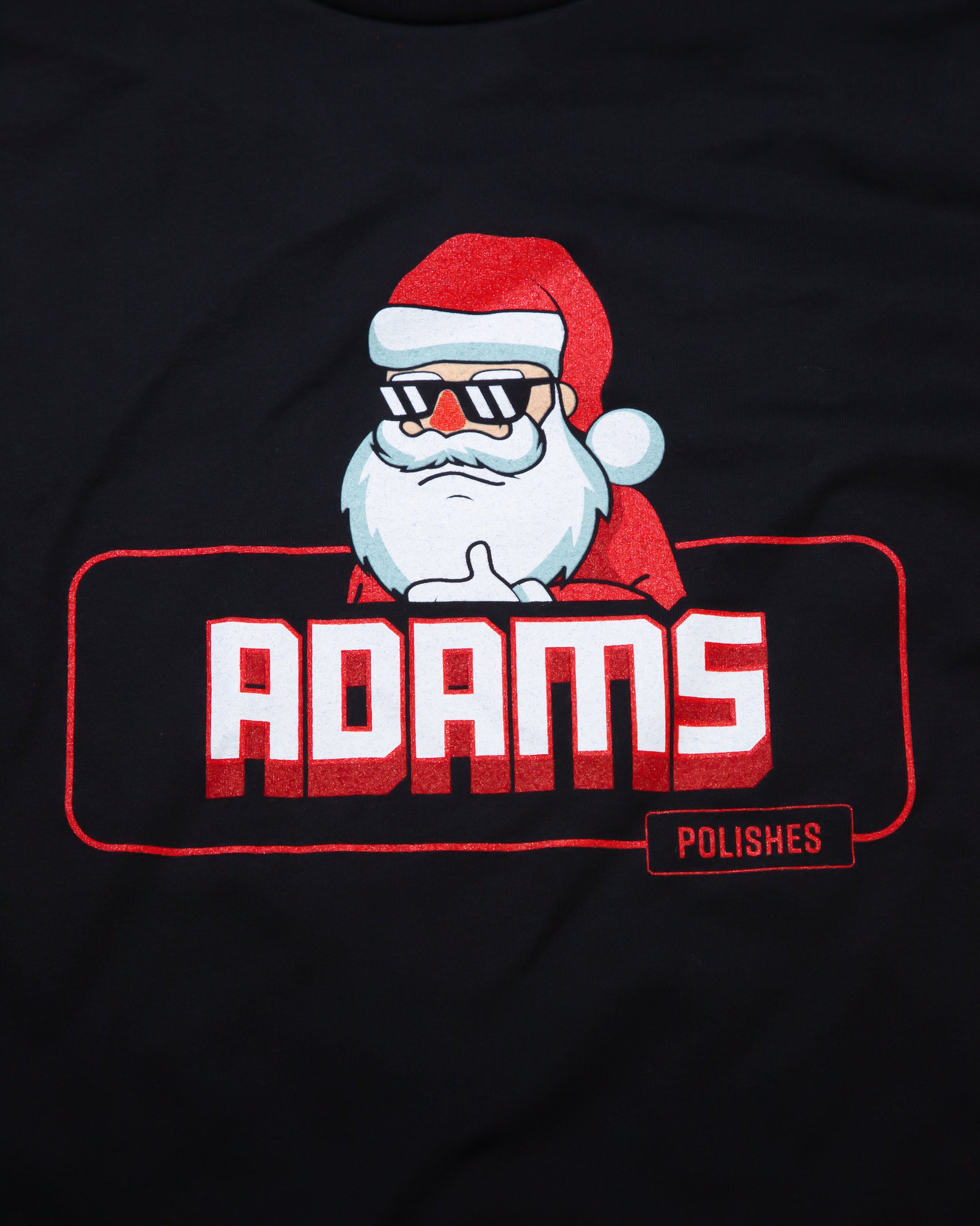 Adam's Cool Santa Black T-Shirt