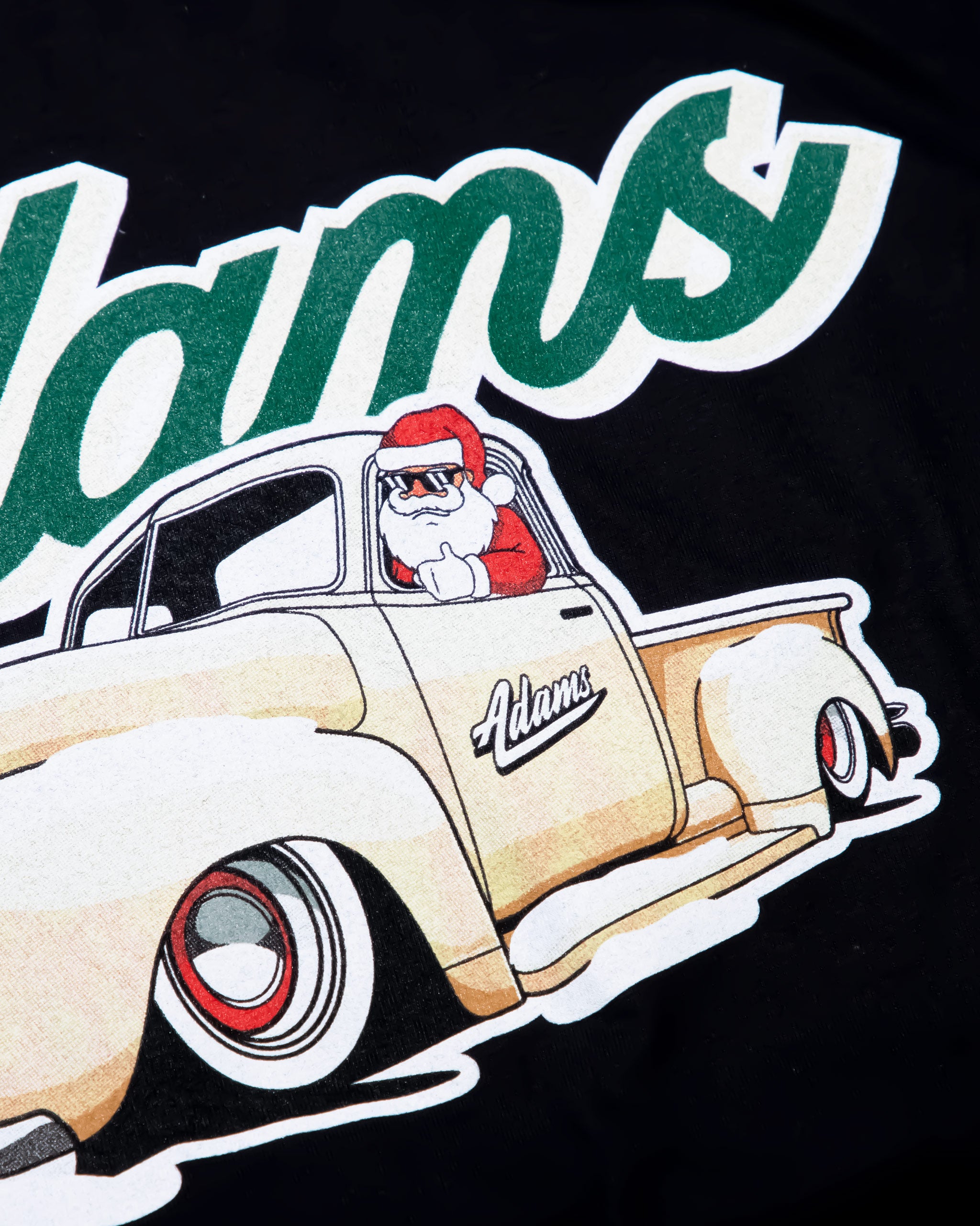 Adam's Santa Truck Black T-Shirt