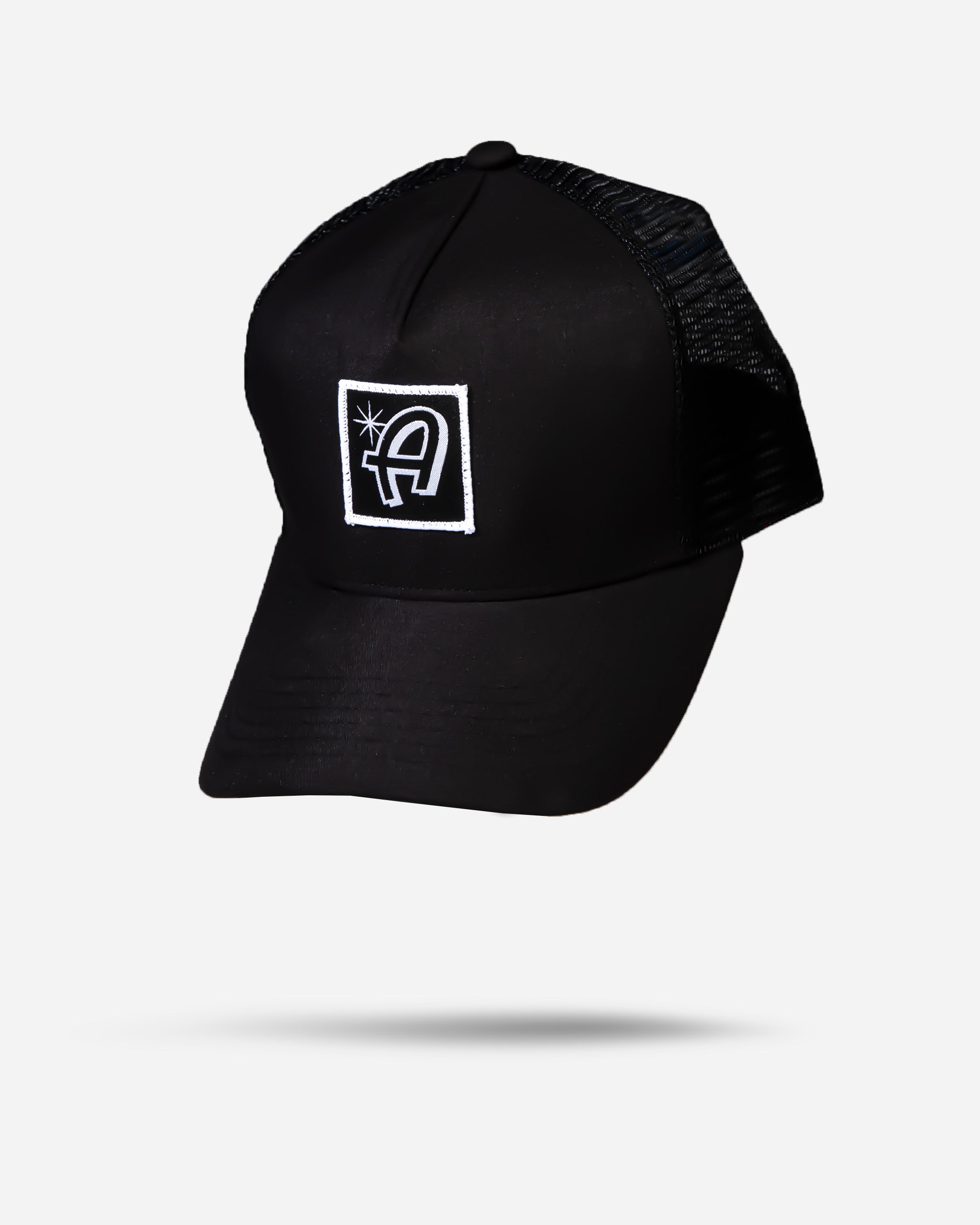 Adam's Black Curved Trucker Hat