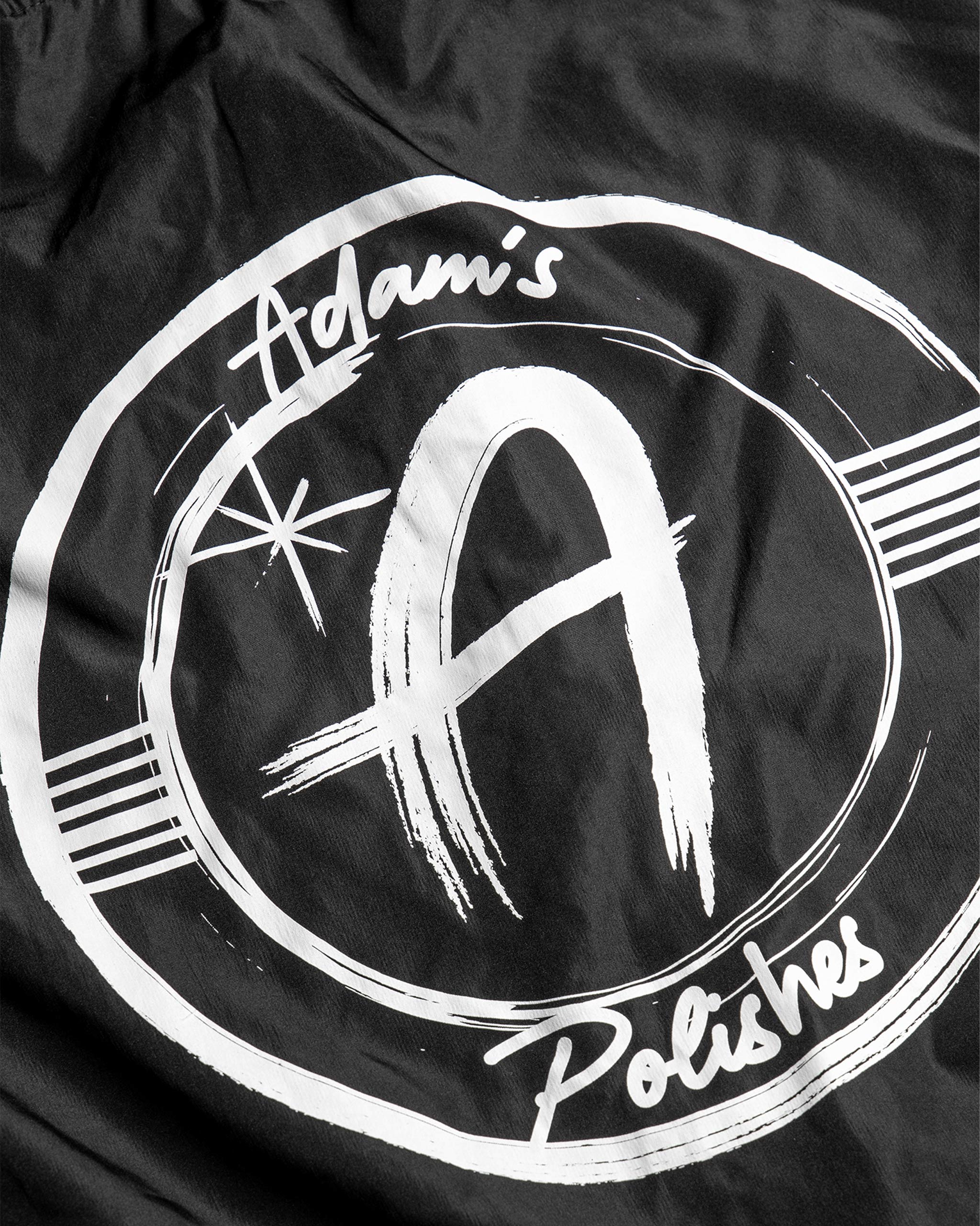 Adam's Black Brushed Logo Windbreaker