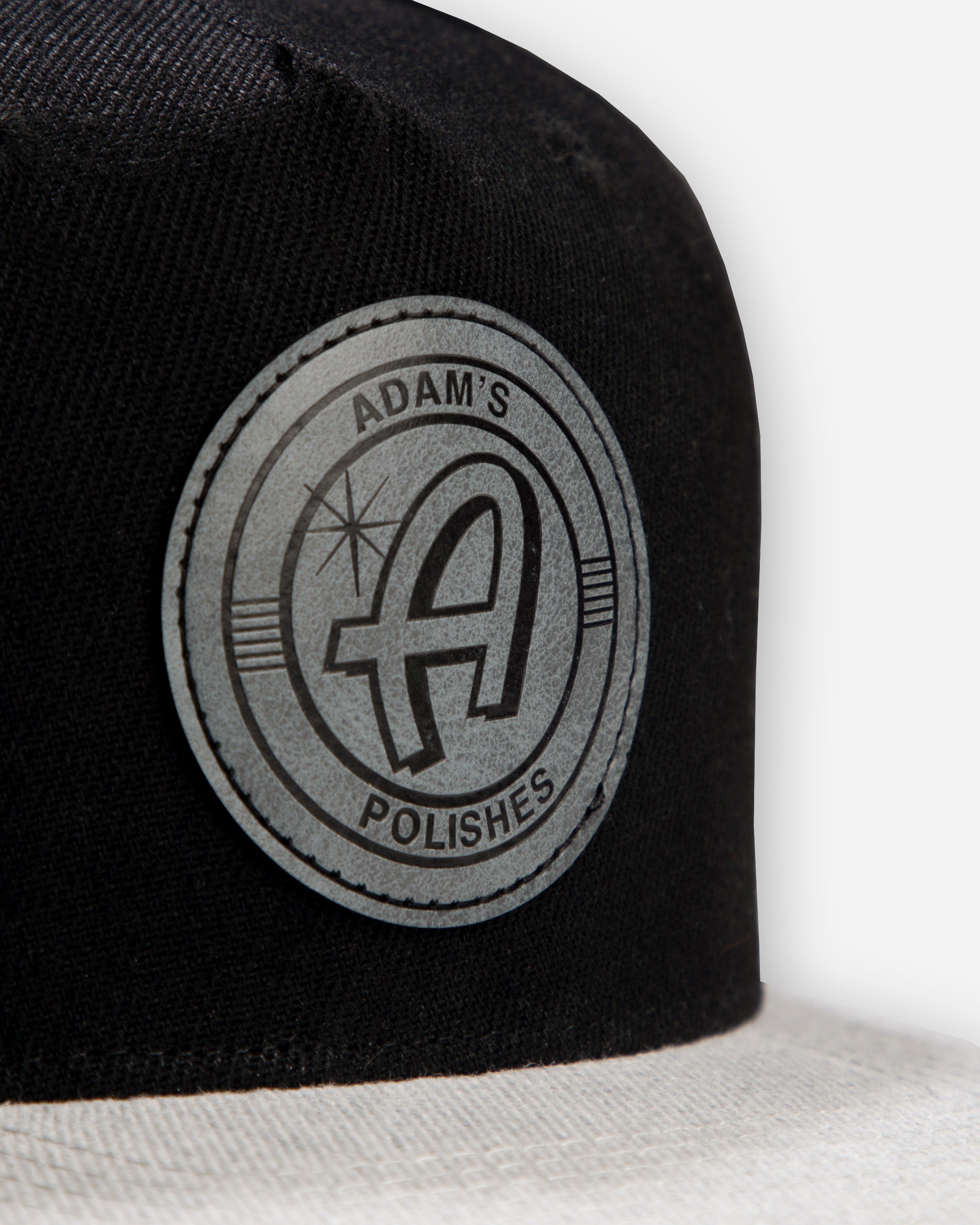 Adam's Black Snapback - Grey Patch