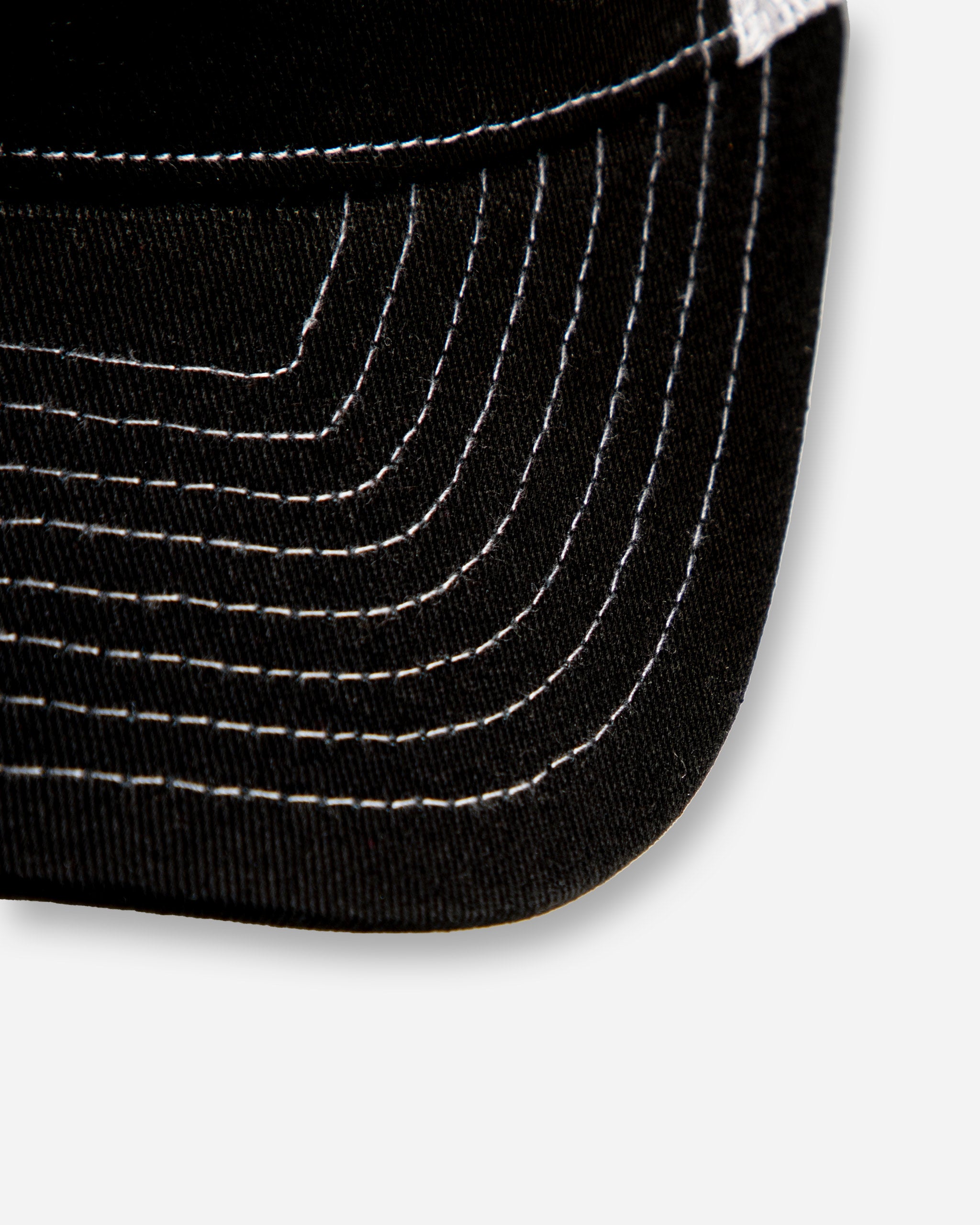 Adam's Shine Patch Black & Grey Mesh Trucker Hat