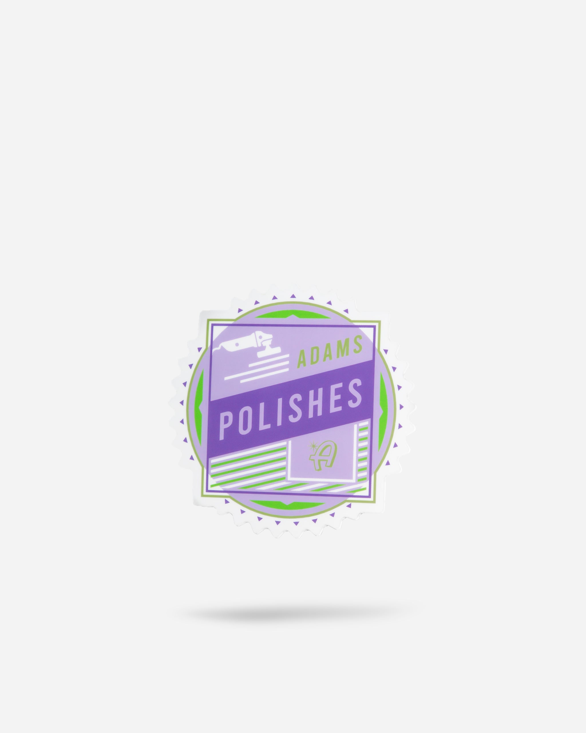 Adam's Purple Polisher Logo Sticker