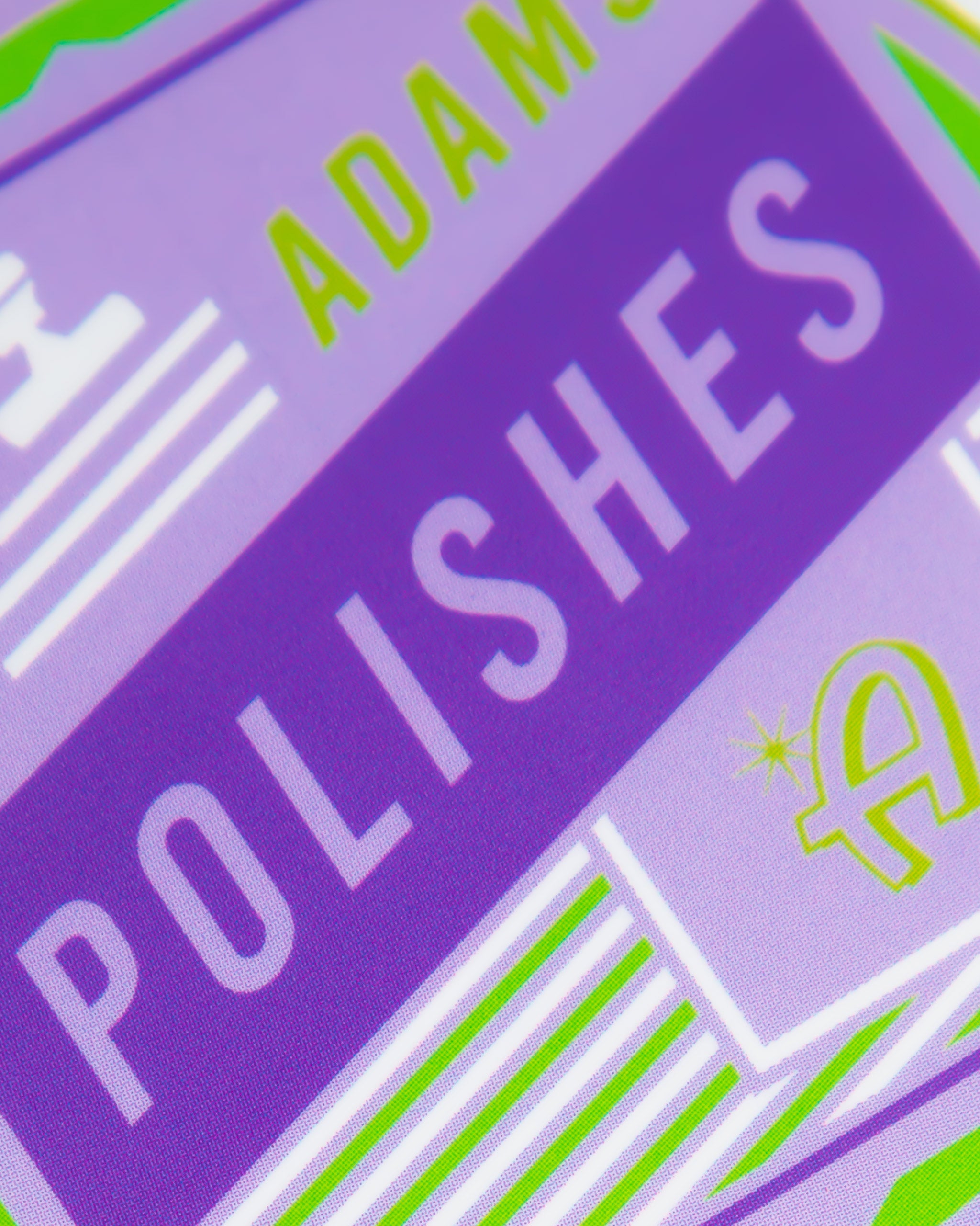 Adam's Purple Polisher Logo Sticker