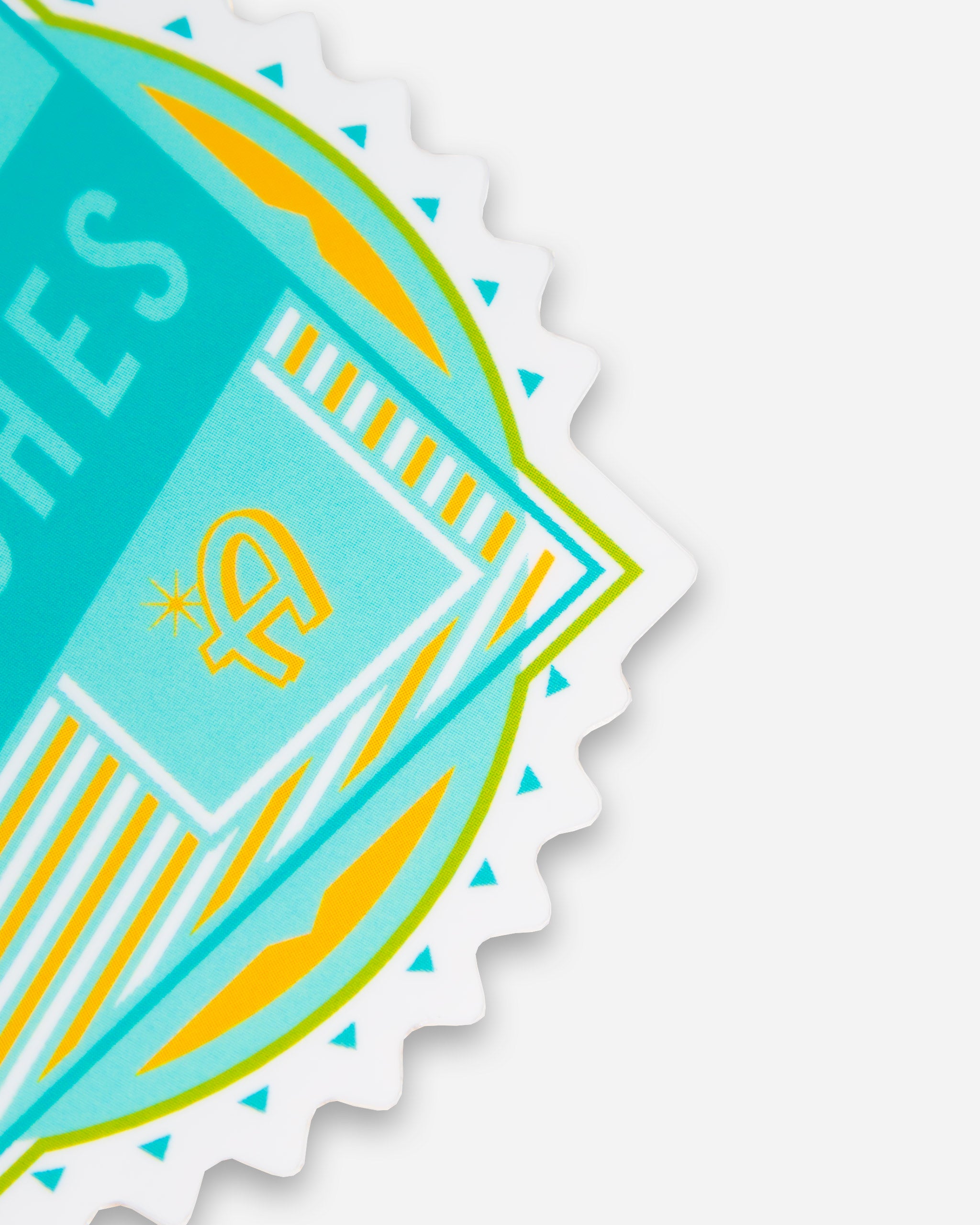 Adam's Teal Polisher Logo Sticker