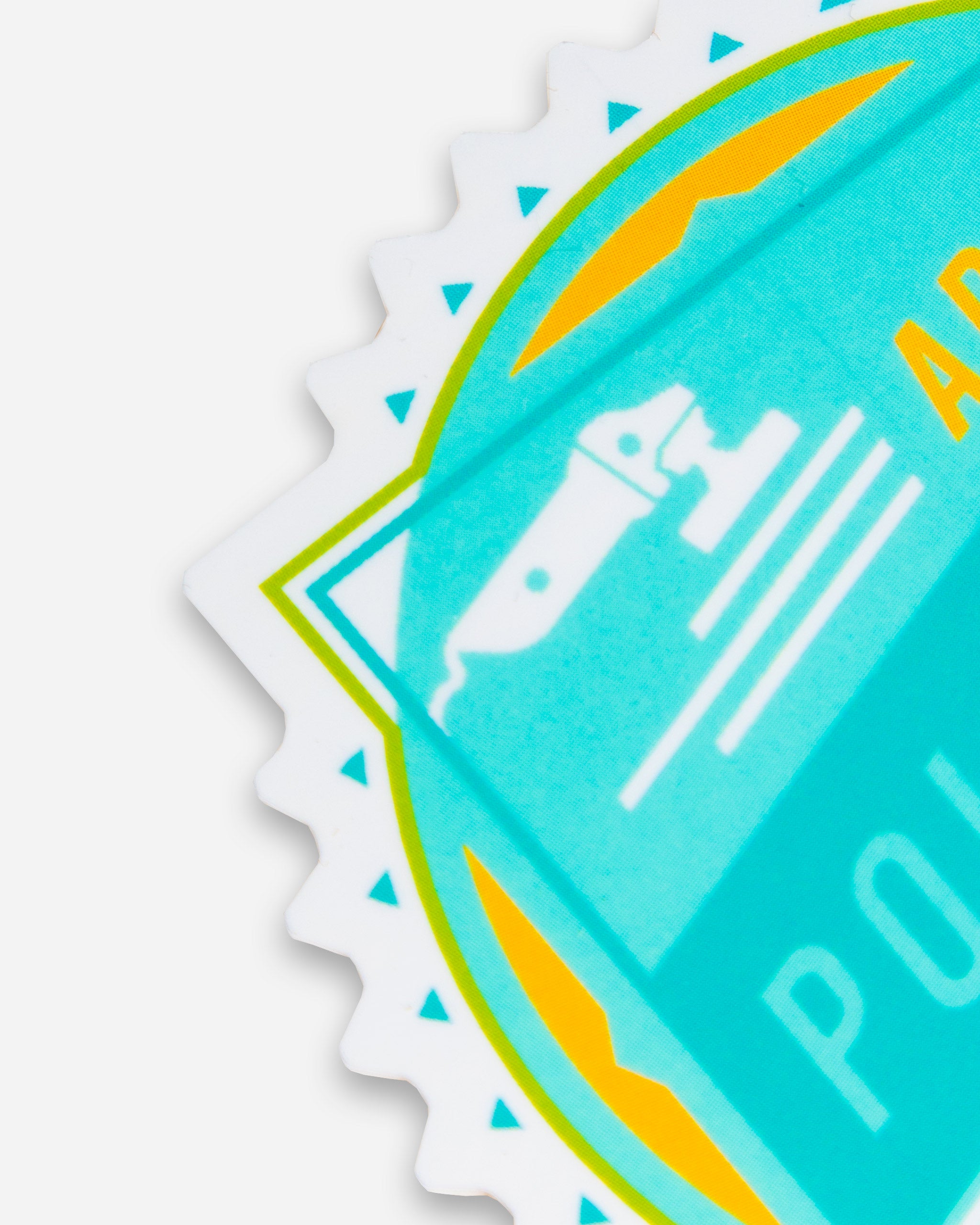 Adam's Teal Polisher Logo Sticker