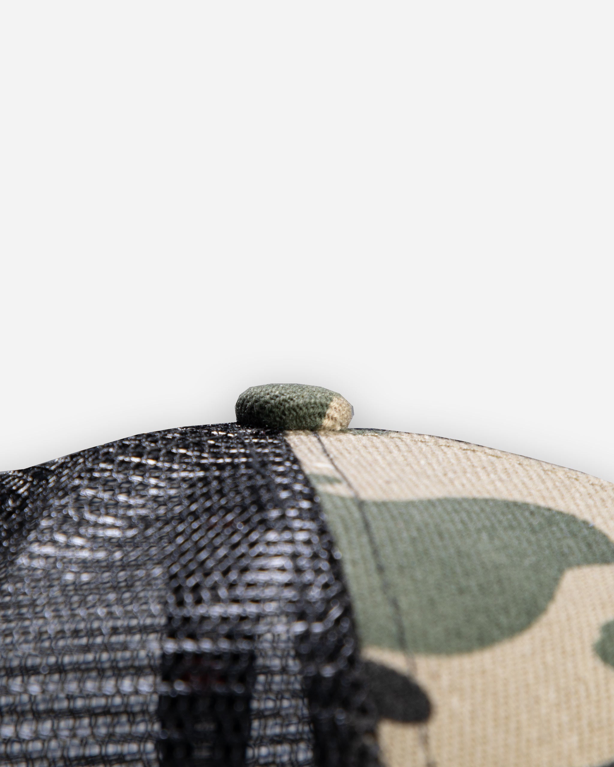 Adam's Camo Trucker Hat - Black Patch