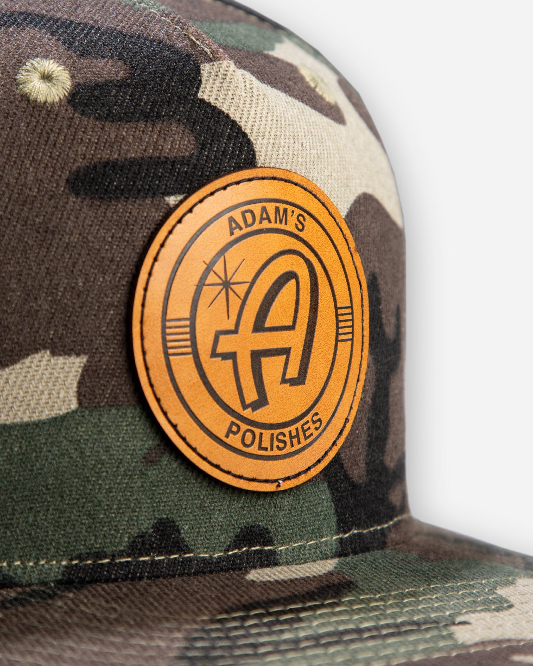 Adam's Camo Snapback Hat - Tan Patch