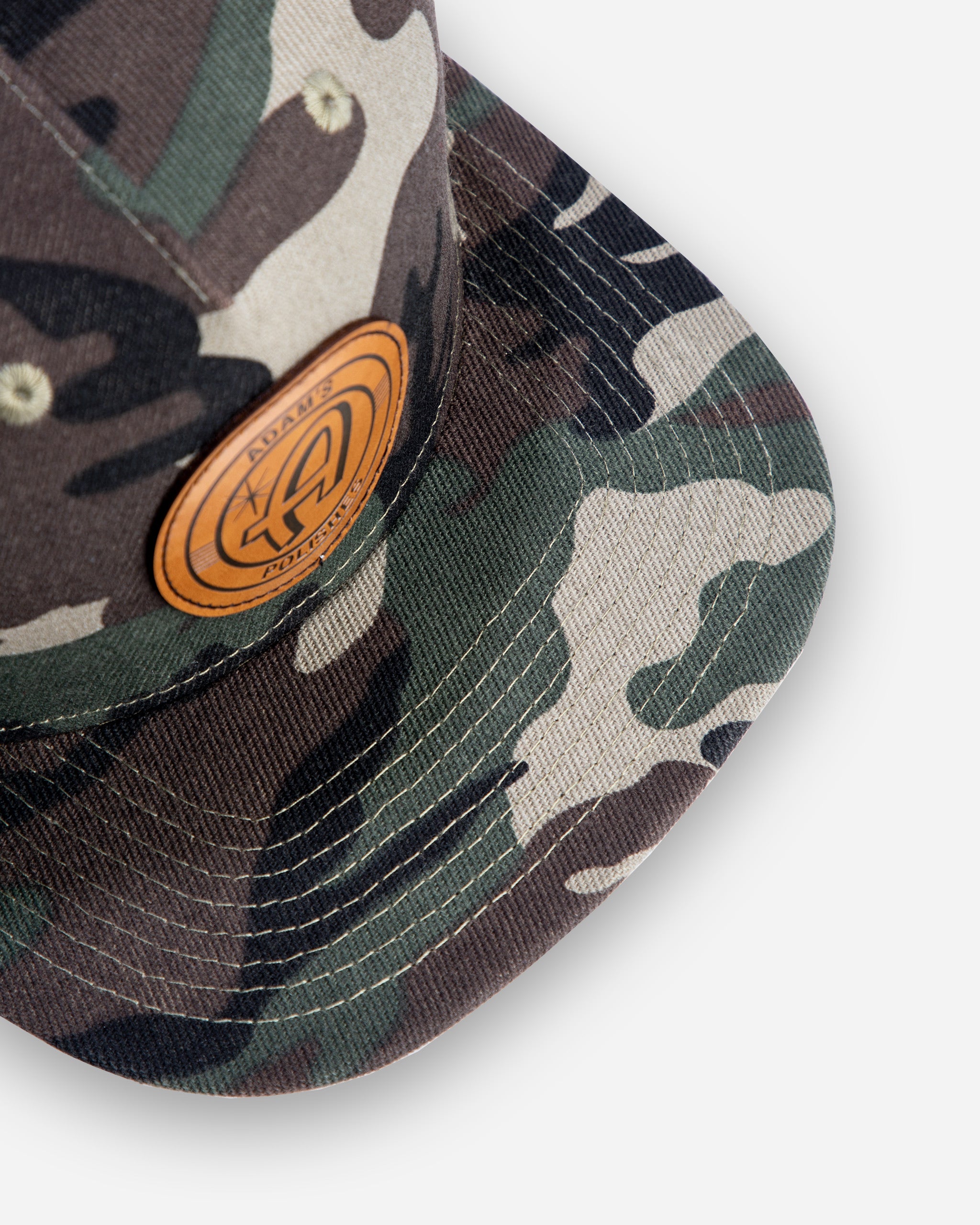 Adam's Camo Snapback Hat - Tan Patch