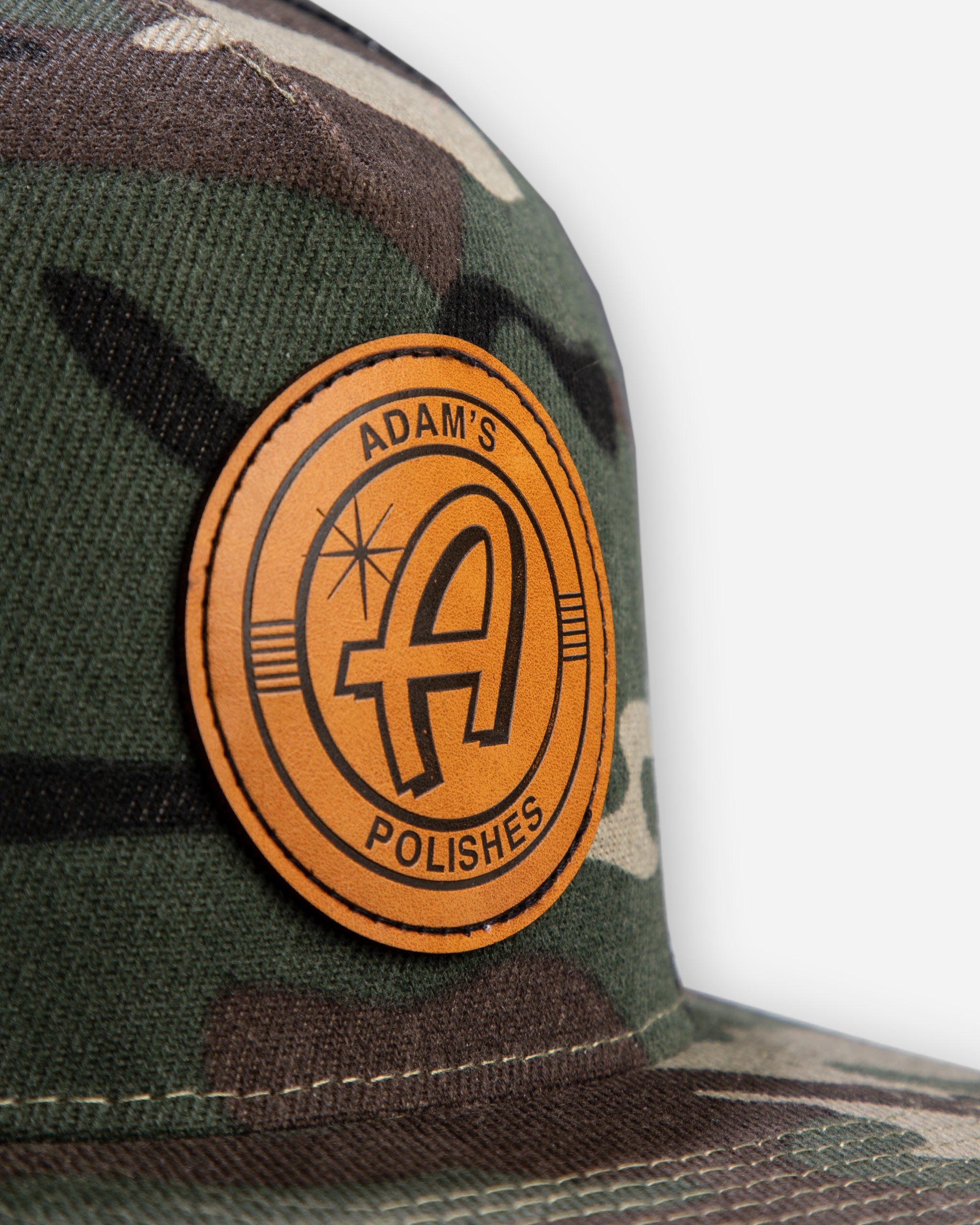 Adam's Camo Trucker Hat - Tan Patch