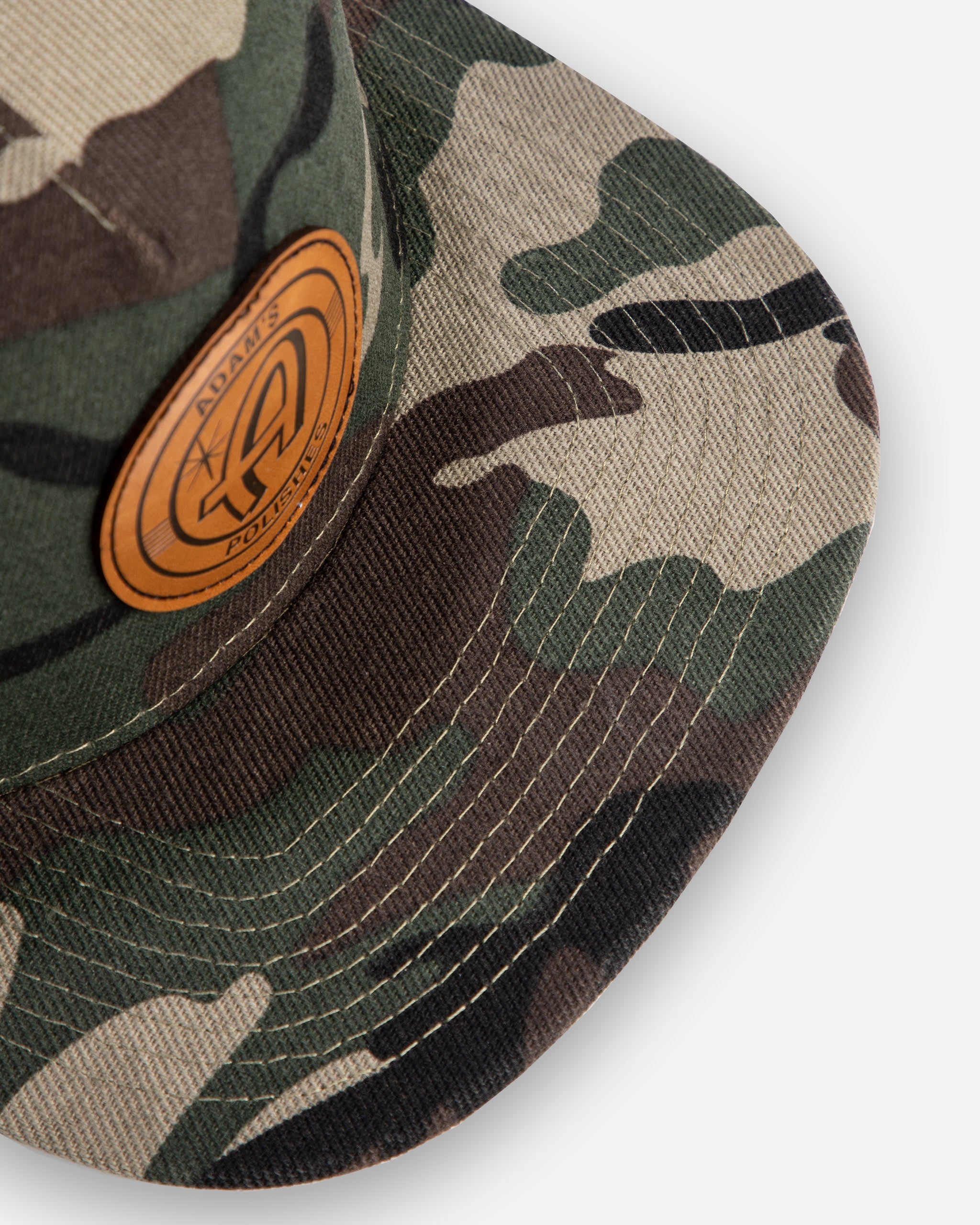 Adam's Camo Trucker Hat - Tan Patch