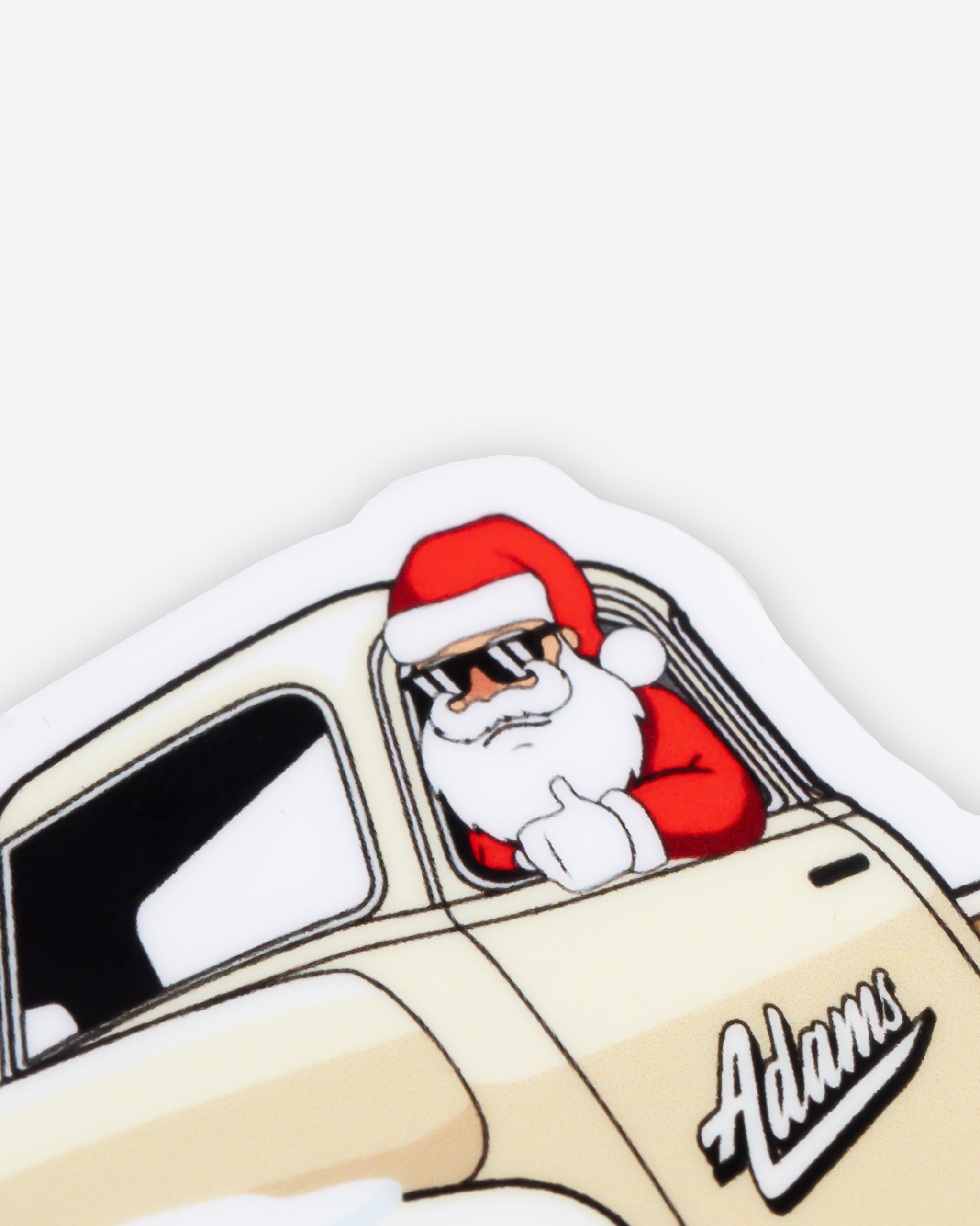 Adam's Santa Truck Sticker