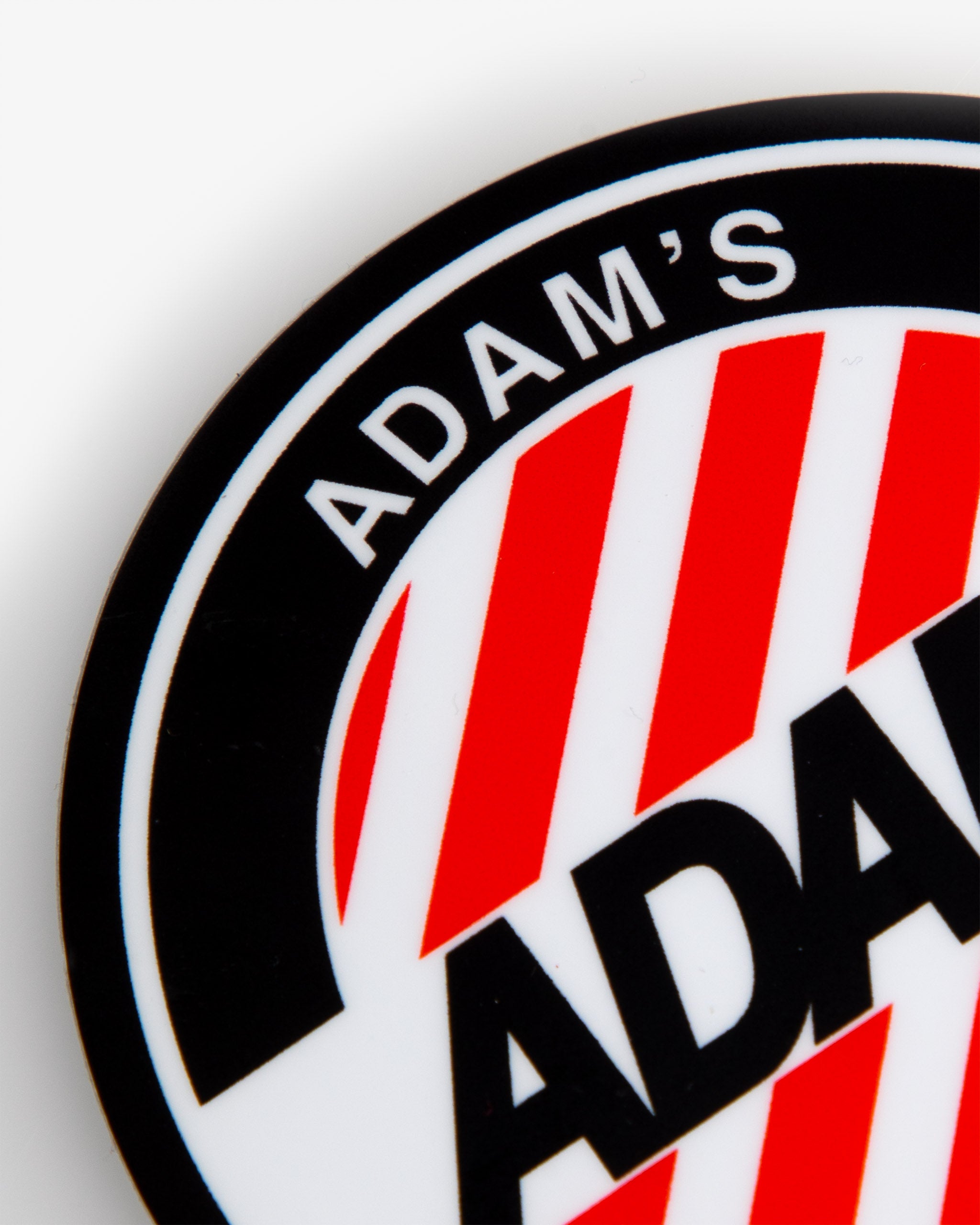 Adam's 3" Crosswalk Sticker - Red