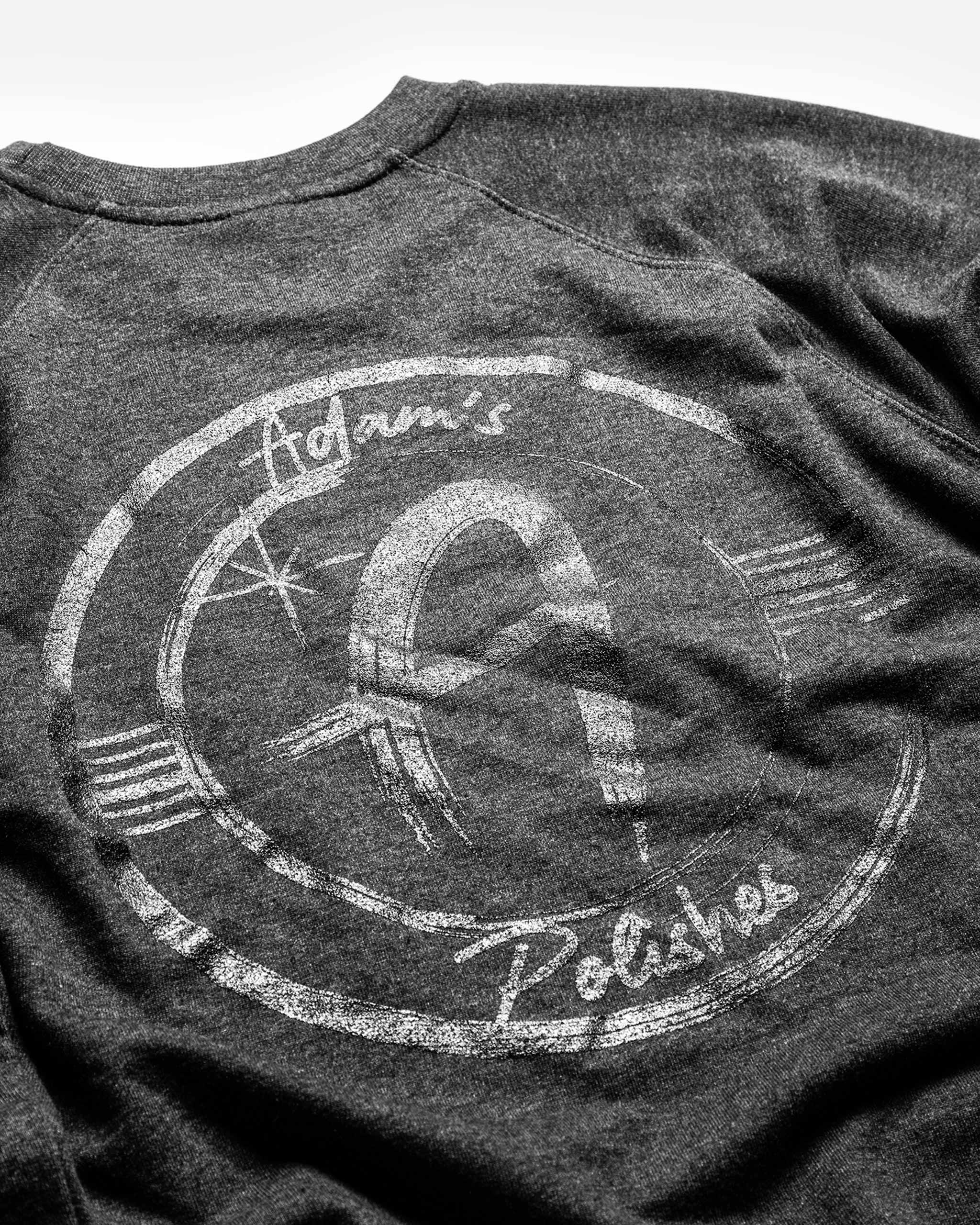 Adam's Grey Brushed Logo Crewneck