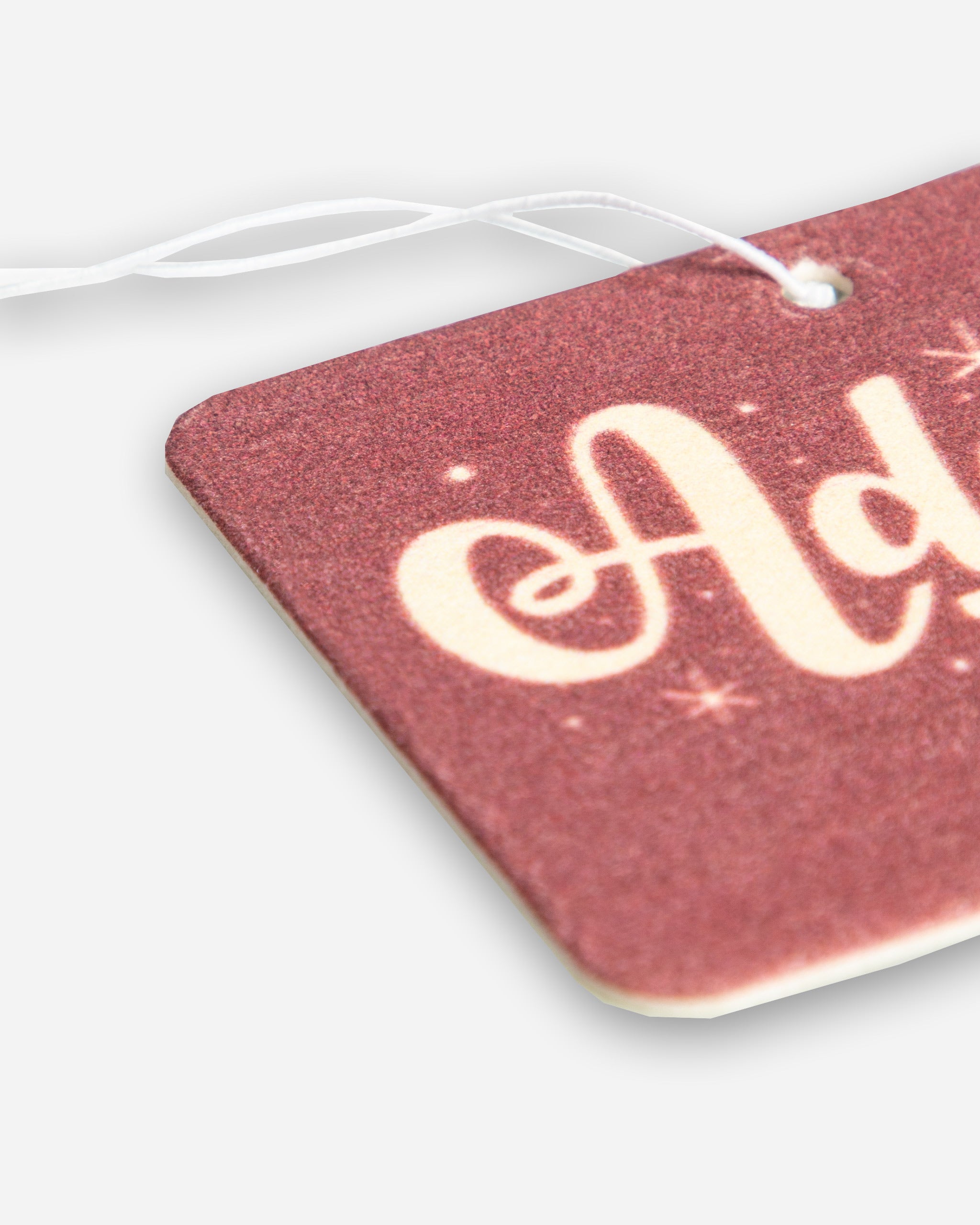 Adam's Snowflake Text Air Freshener