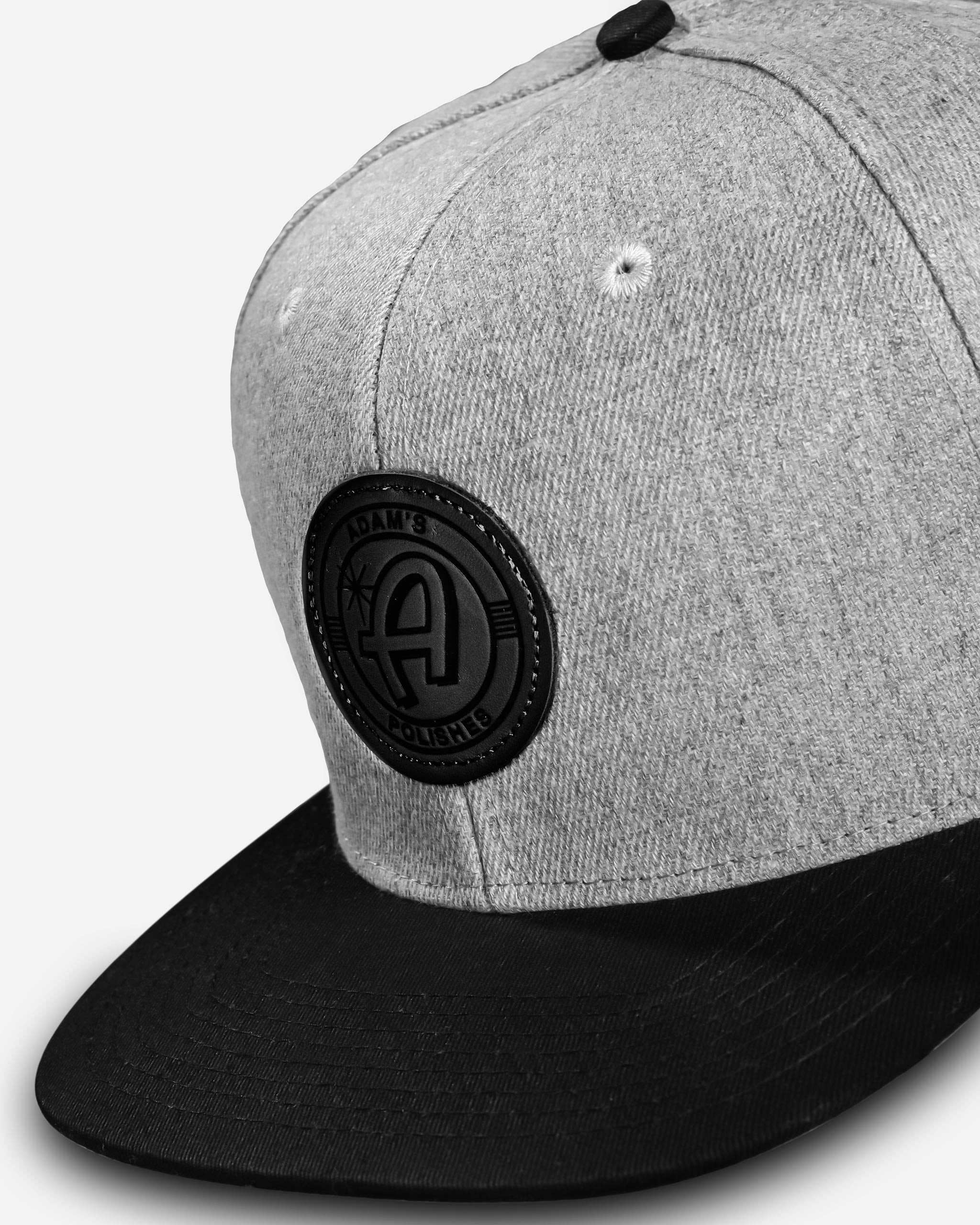 Adam's Black/Gray Snapback - Black Patch